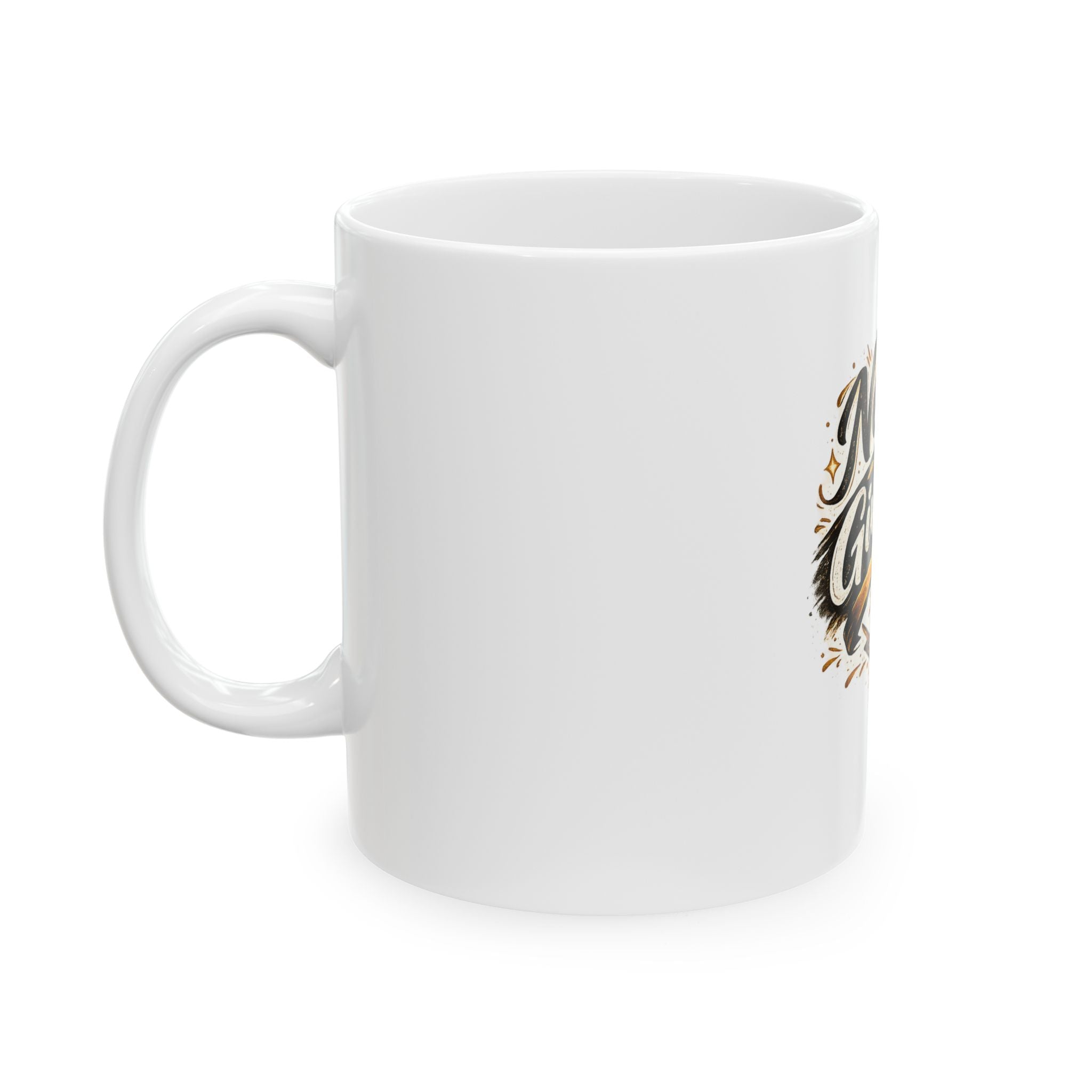 Never Give Up Ceramic Mug — Motivational Inspirational Coffee Cup (11oz & 15oz)