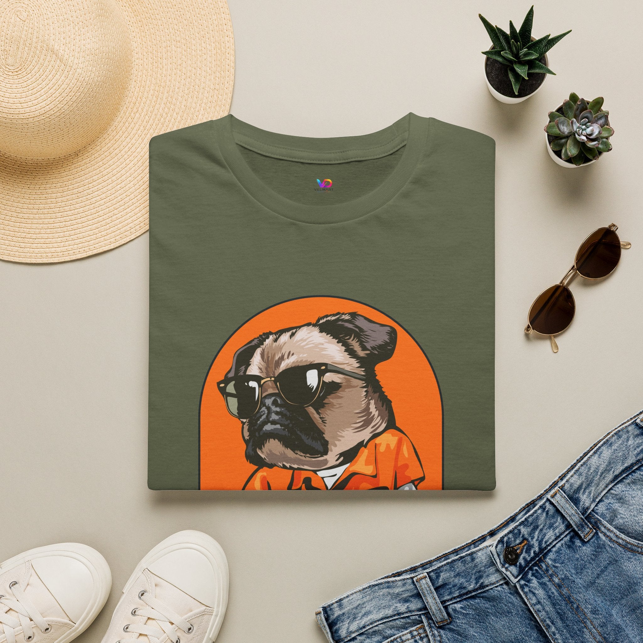 Cool Dog Tee — Retro Pug Graphic T‑Shirt
