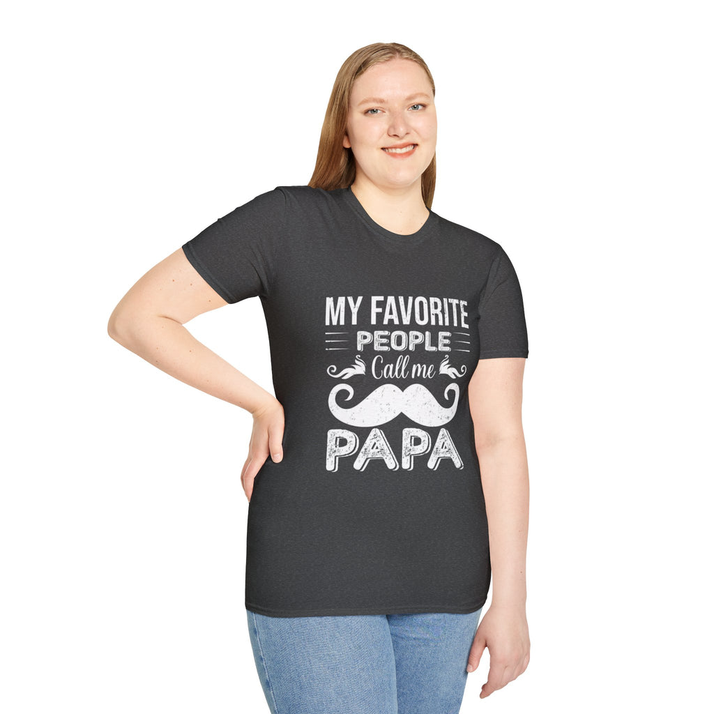 Papa T-Shirt — “My Favorite People Call Me Papa” Vintage Family Gift