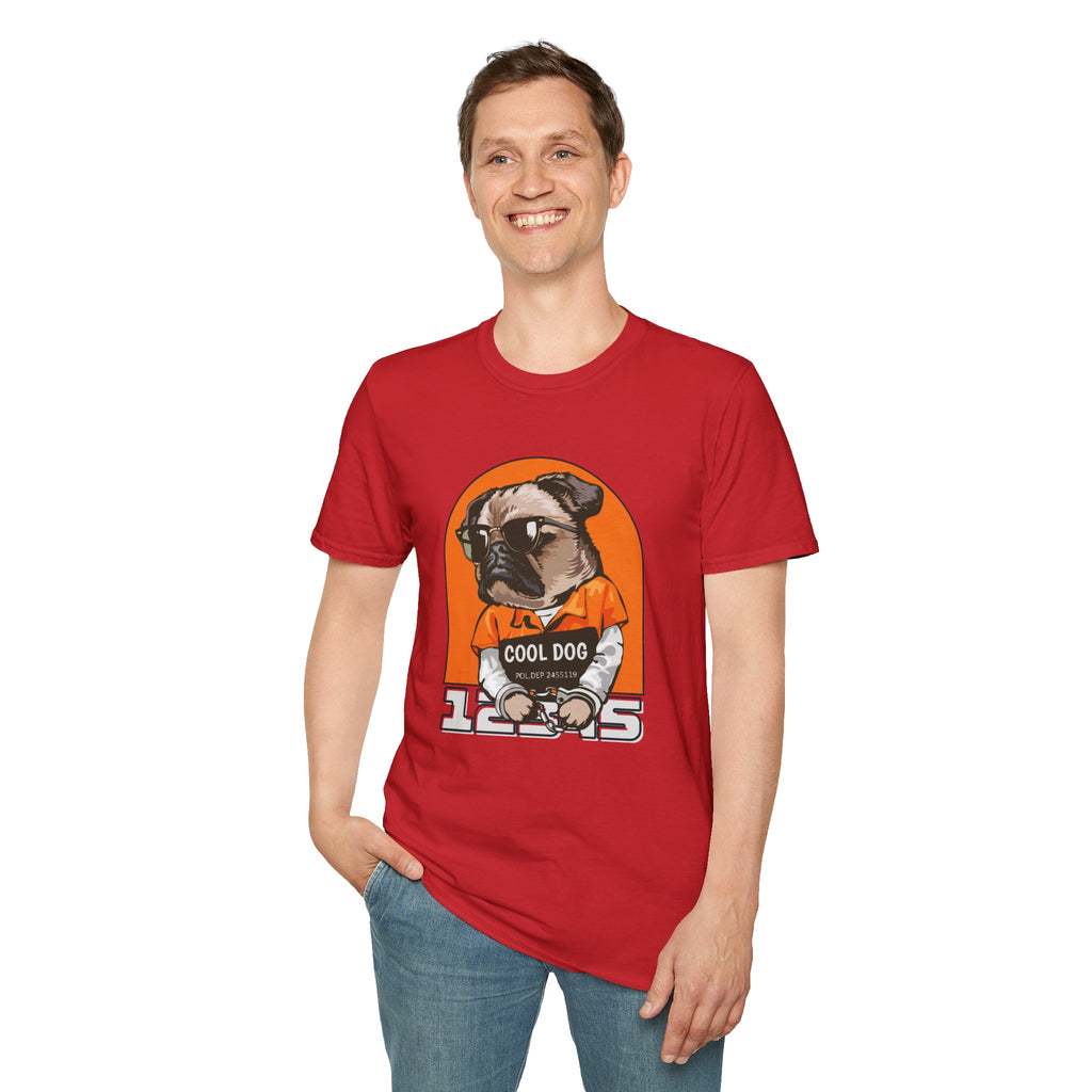 Cool Dog Tee — Retro Pug Graphic T‑Shirt