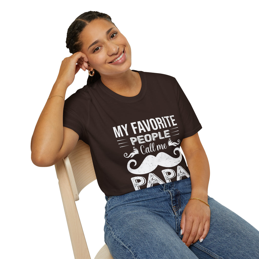 Papa T-Shirt — “My Favorite People Call Me Papa” Vintage Family Gift
