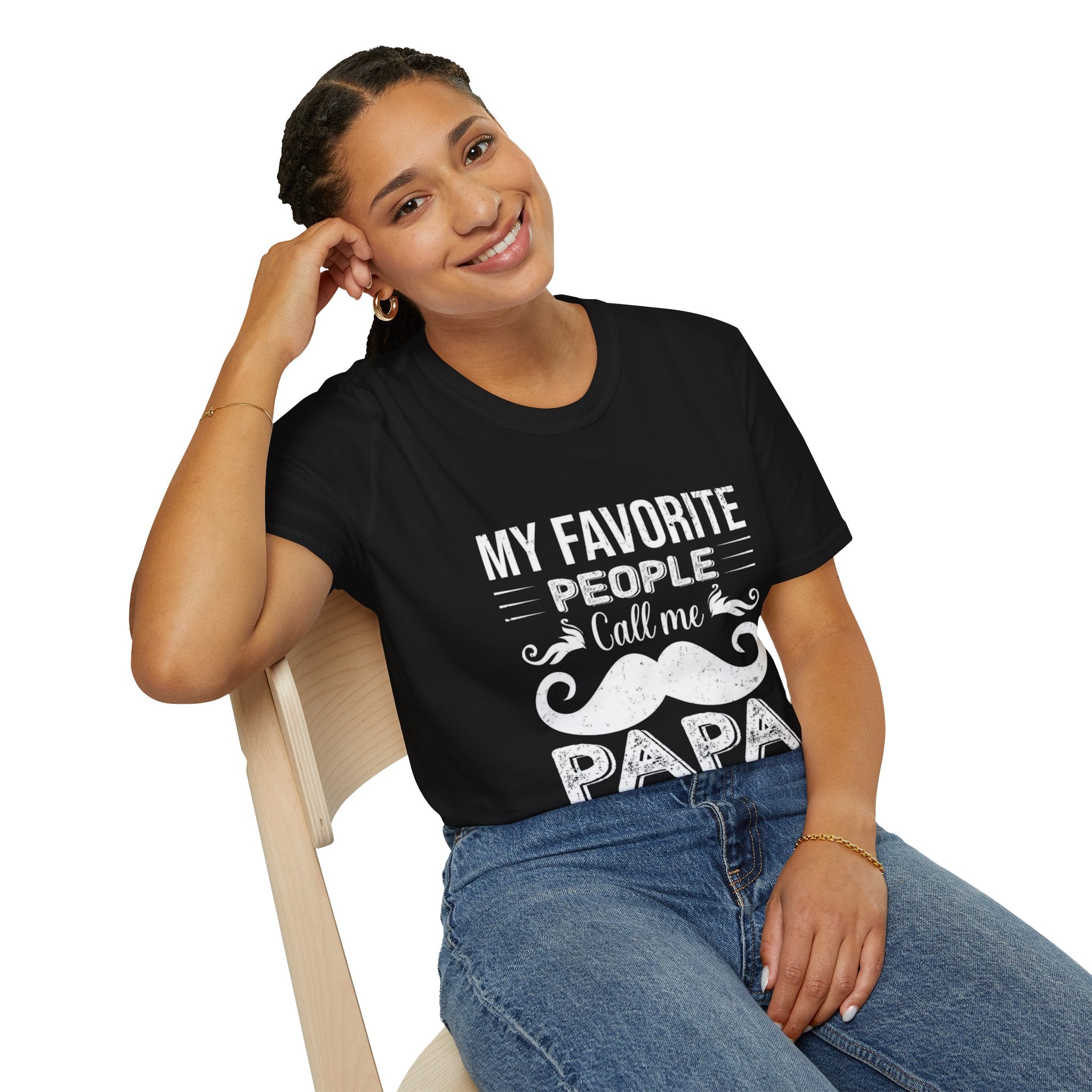 Papa T-Shirt — “My Favorite People Call Me Papa” Vintage Family Gift