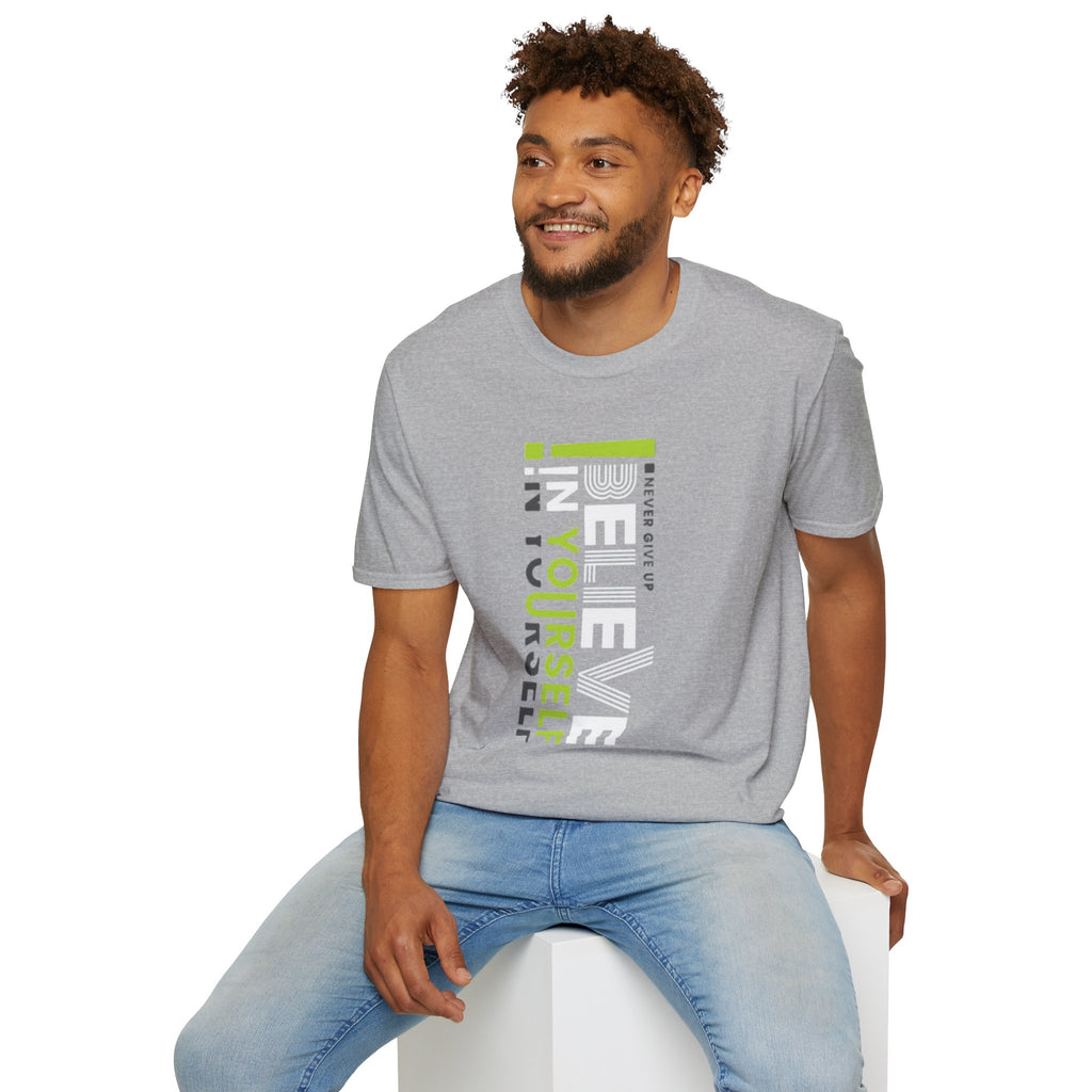 T-Shirt — "Be Yourself" Vertical Motivational Graphic Tee