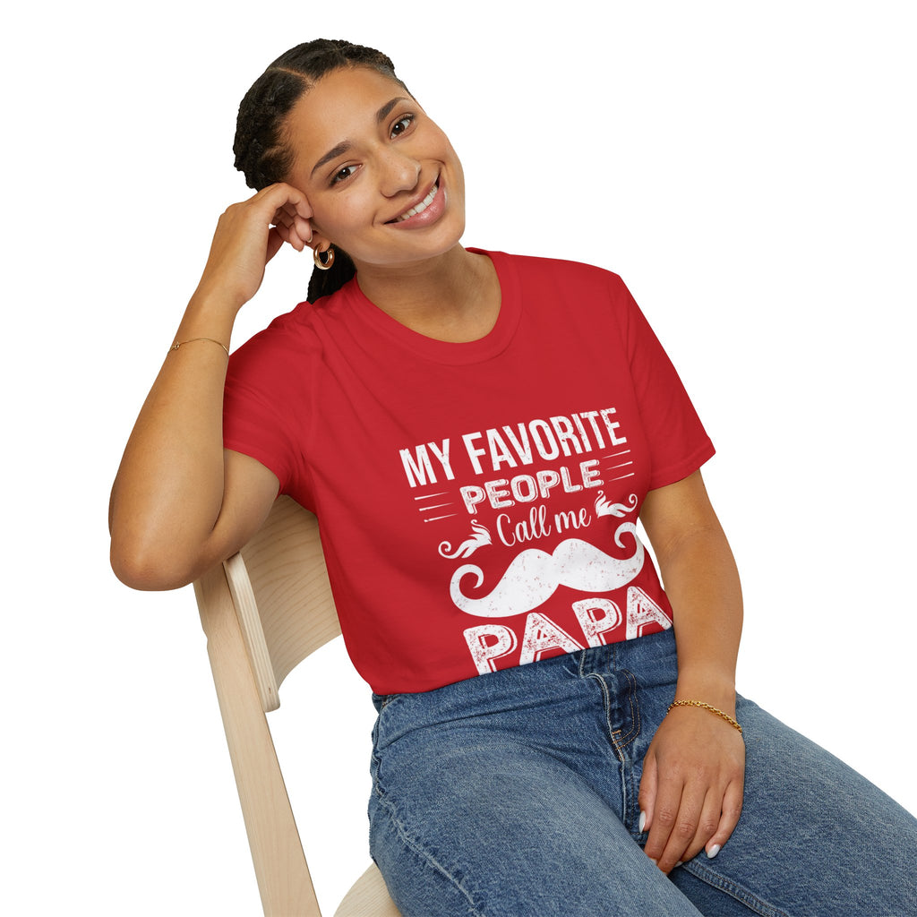 Papa T-Shirt — “My Favorite People Call Me Papa” Vintage Family Gift
