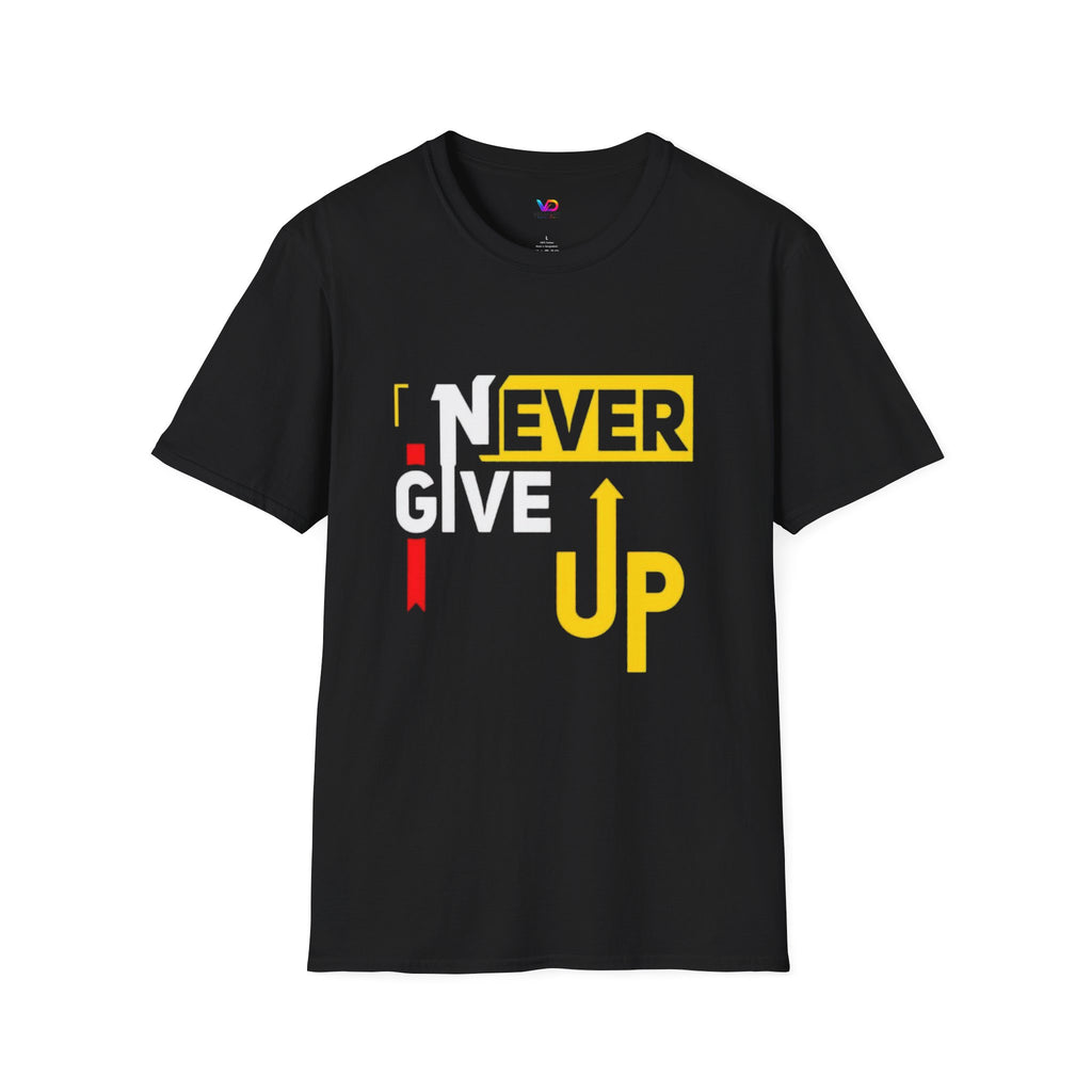 Never Give Up T-Shirt — Motivational Graphic Tee