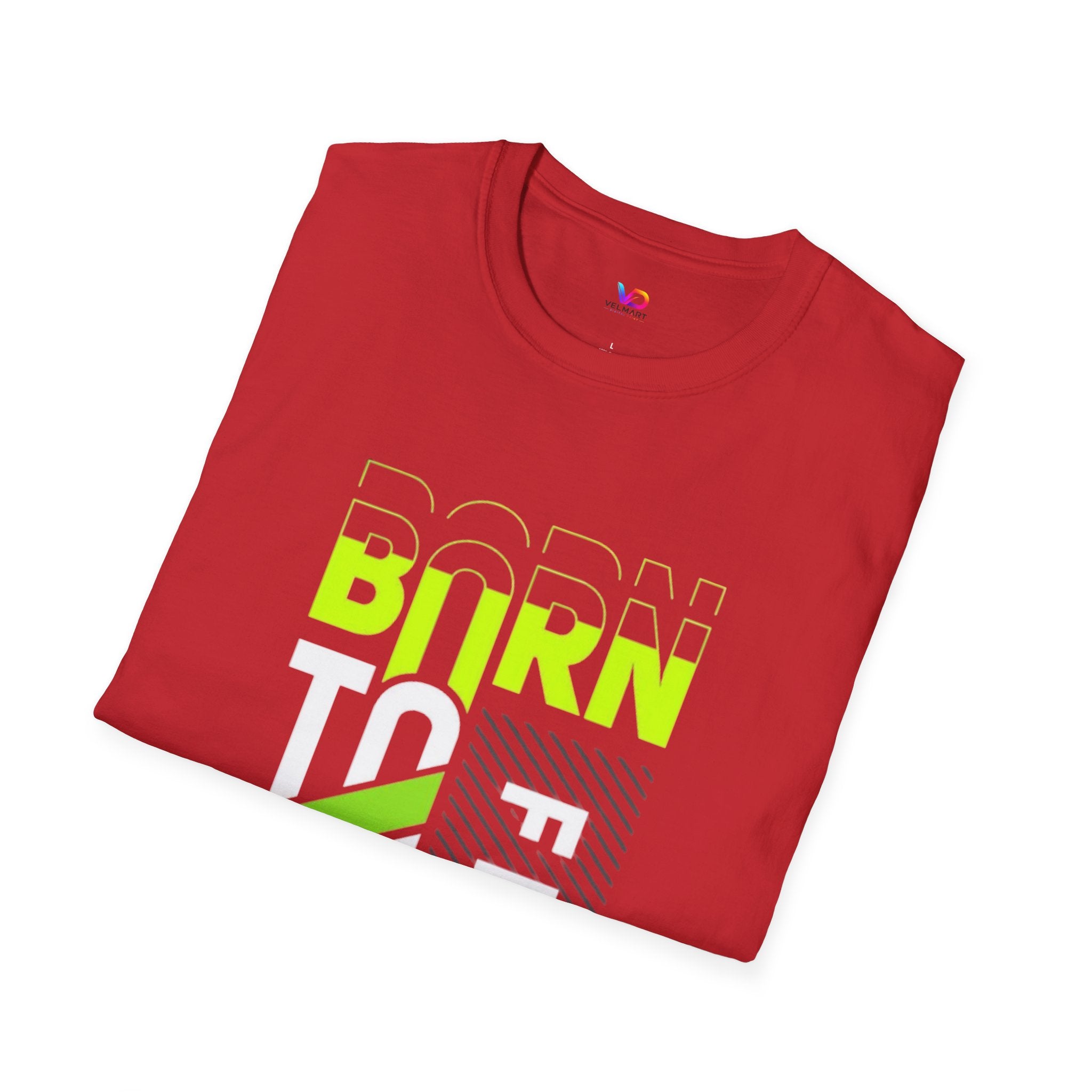 T-Shirt — Born To Be Free Neon Graphic Tee
