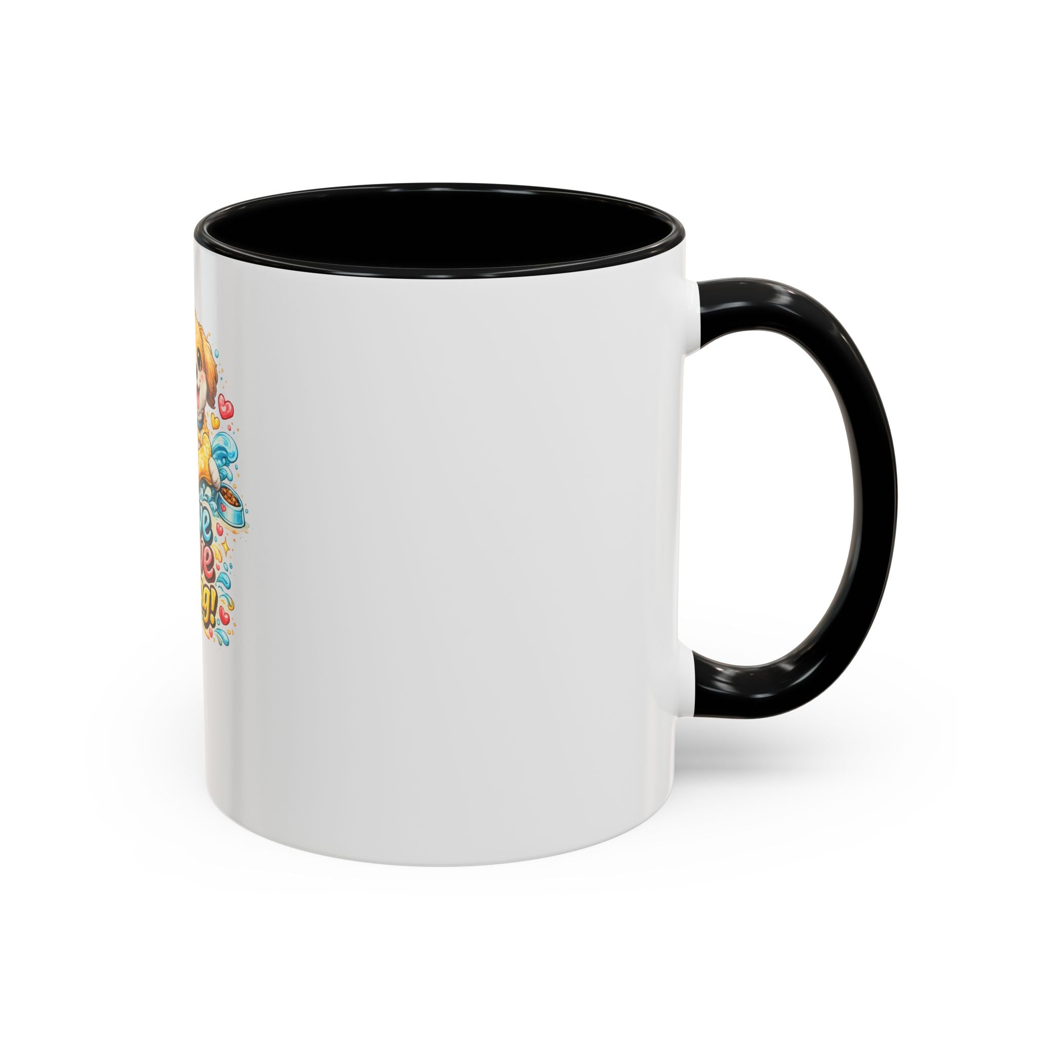 Live Love Wag! Dog Lover Accent Coffee Mug