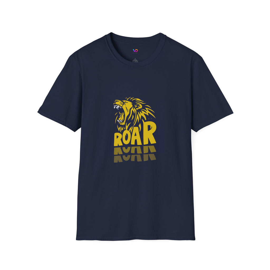 Roaring Lion T-Shirt — Bold Yellow & Navy Graphic Tee