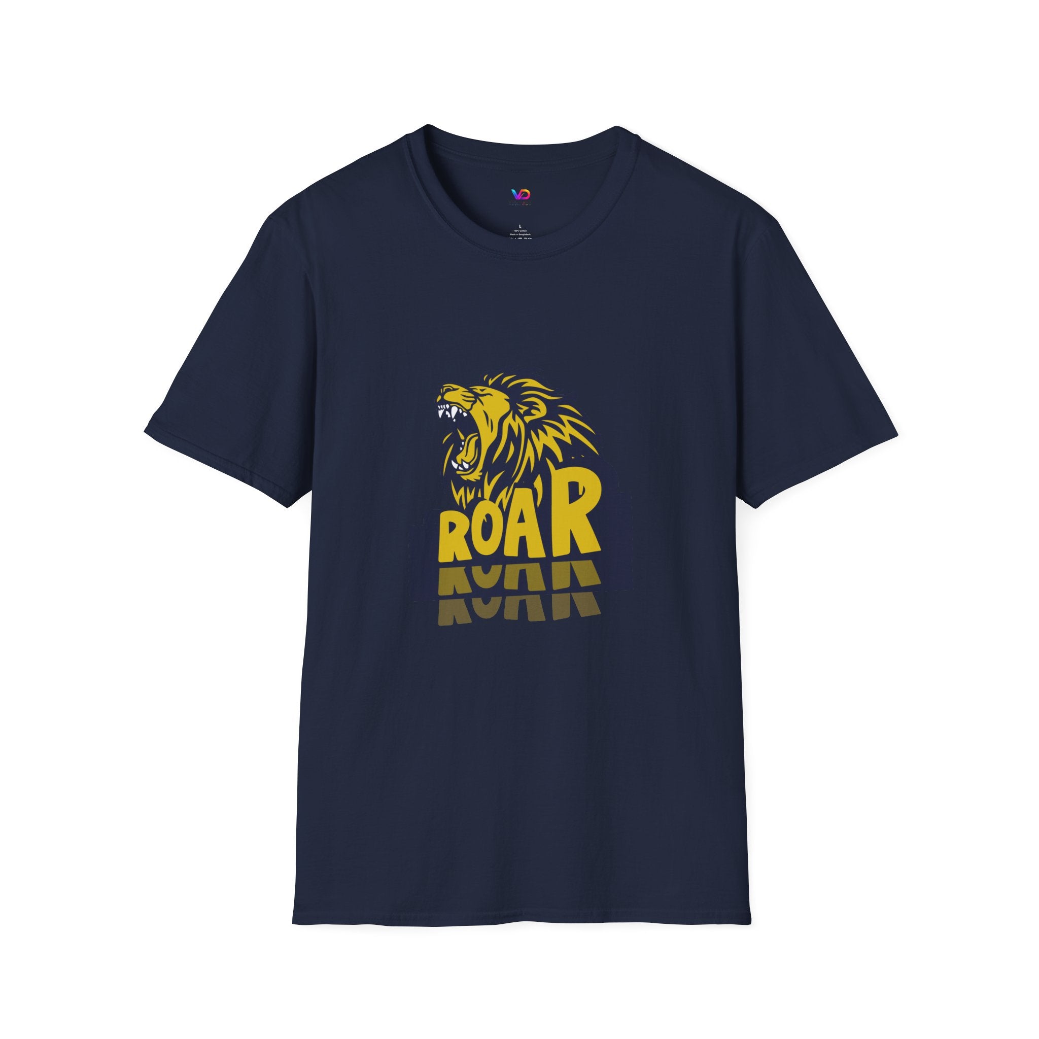 Roaring Lion T-Shirt — Bold Yellow & Navy Graphic Tee