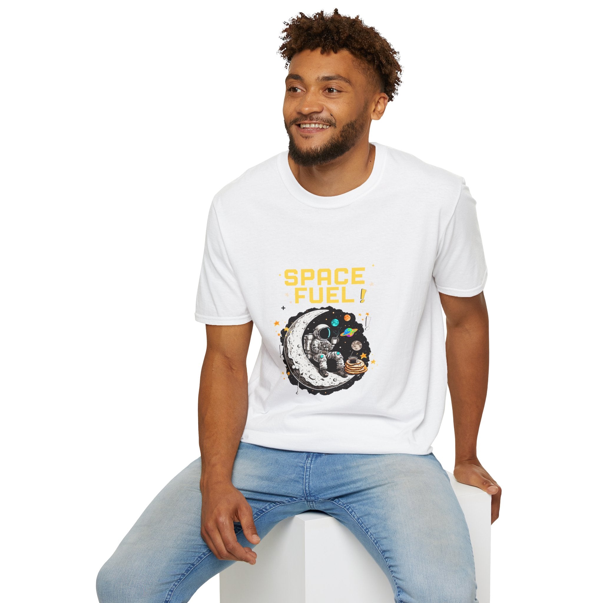 Space Fuel T-Shirt — Retro Planet Donut Graphic Tee