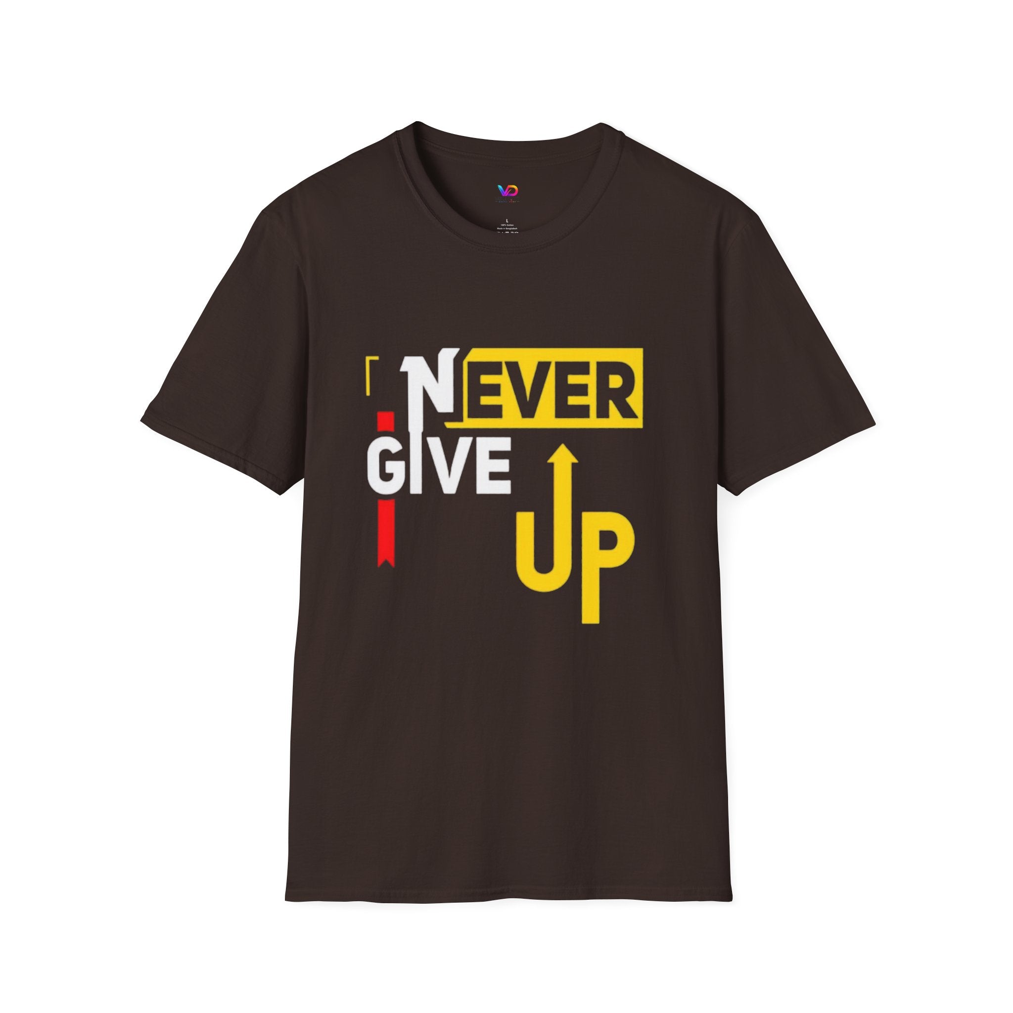 Never Give Up T-Shirt — Motivational Graphic Tee