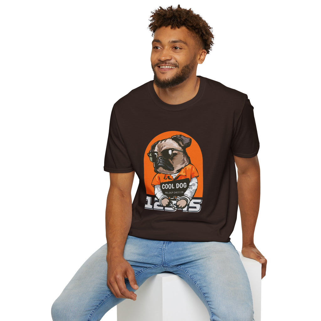 Cool Dog Tee — Retro Pug Graphic T‑Shirt