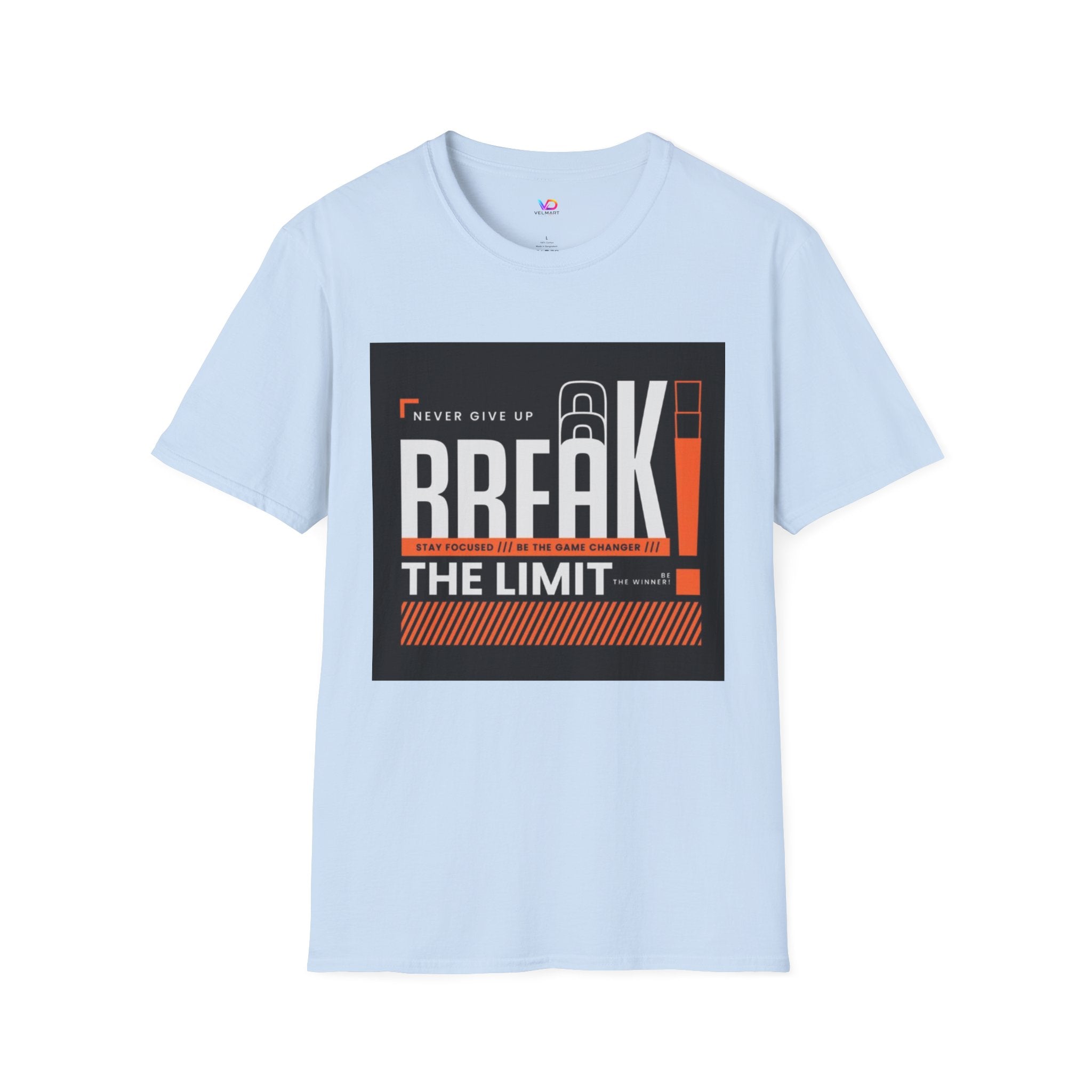Break the Limit T-Shirt — “Never Give Up, Break” Motivational Graphic Tee