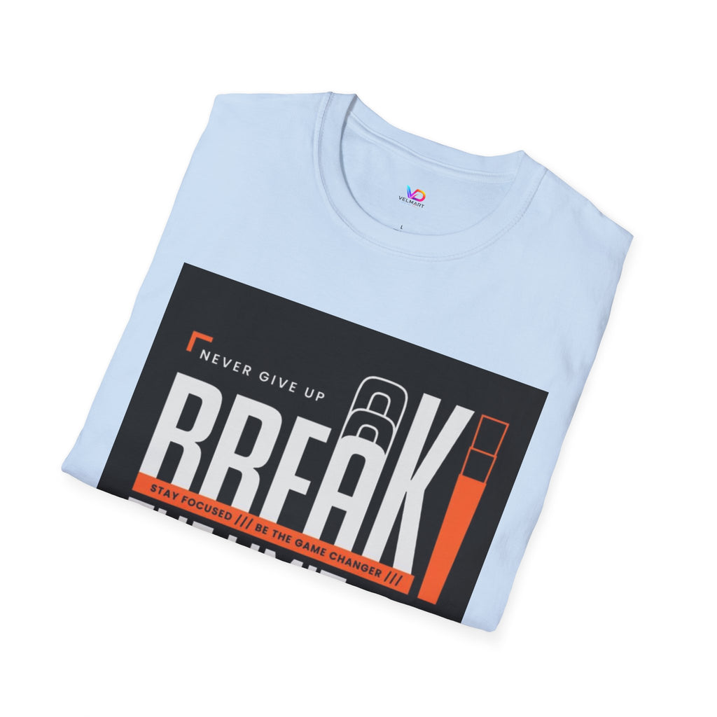 Break the Limit T-Shirt — “Never Give Up, Break” Motivational Graphic Tee