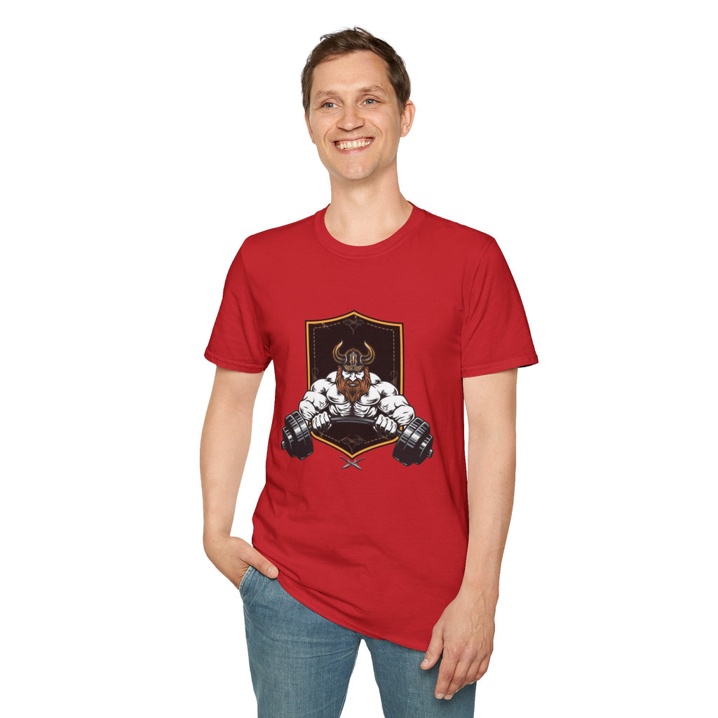 Viking Barbell T-Shirt — Norse Strength Gym Tee