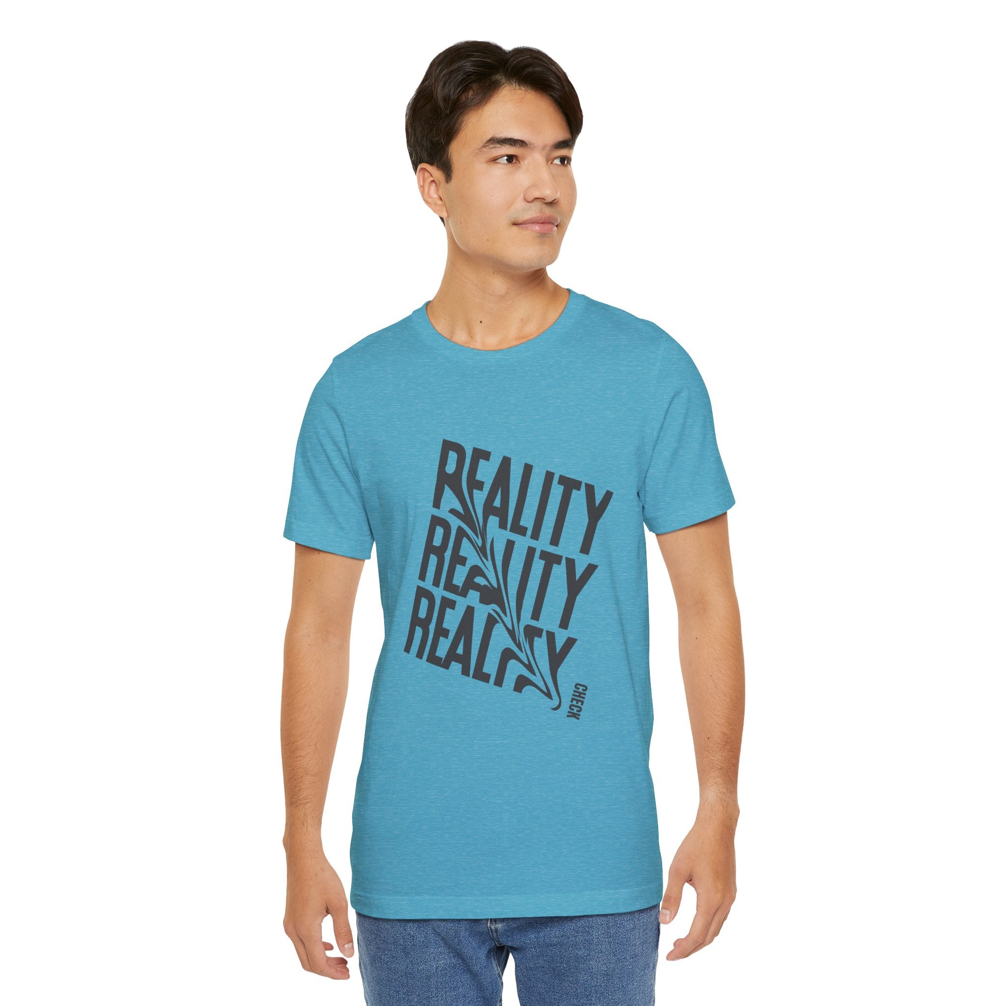 Reality Repeat Tee — Graphic Typography T-Shirt