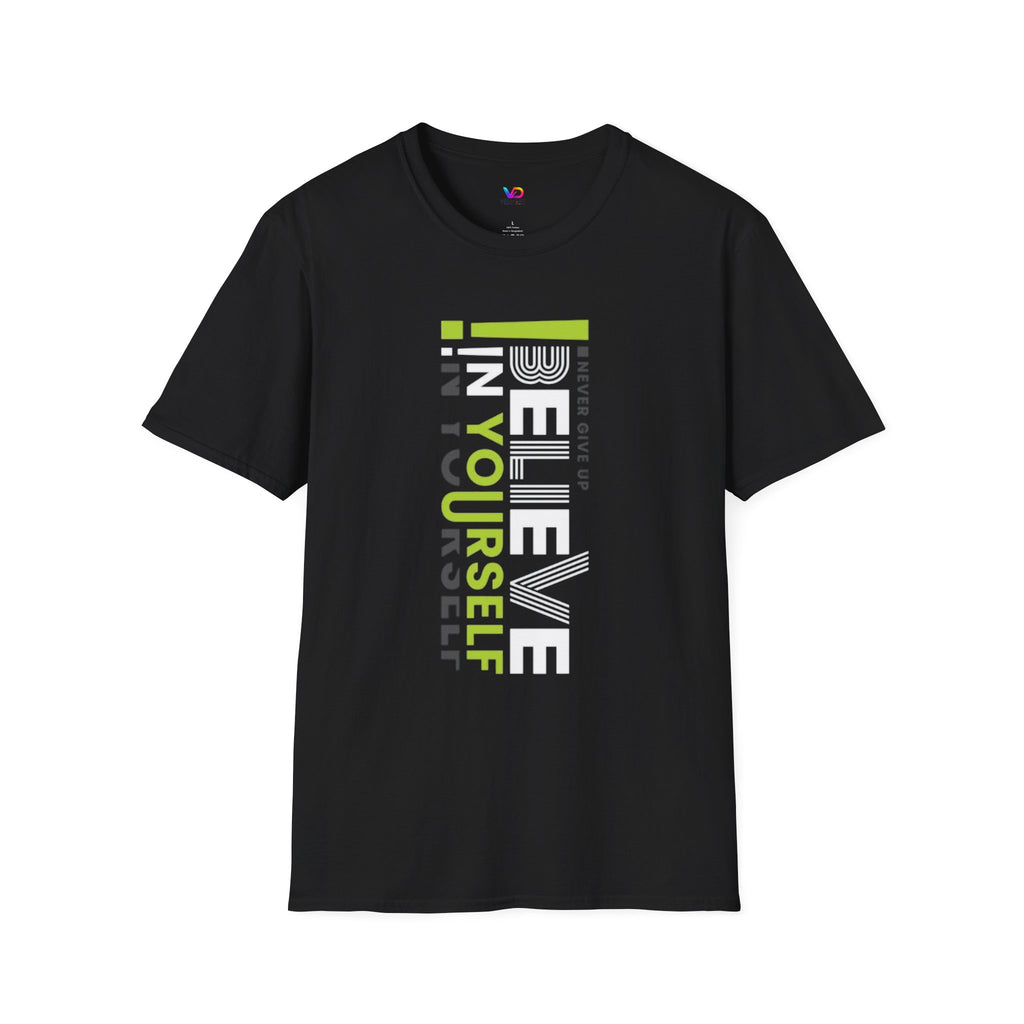T-Shirt — "Be Yourself" Vertical Motivational Graphic Tee