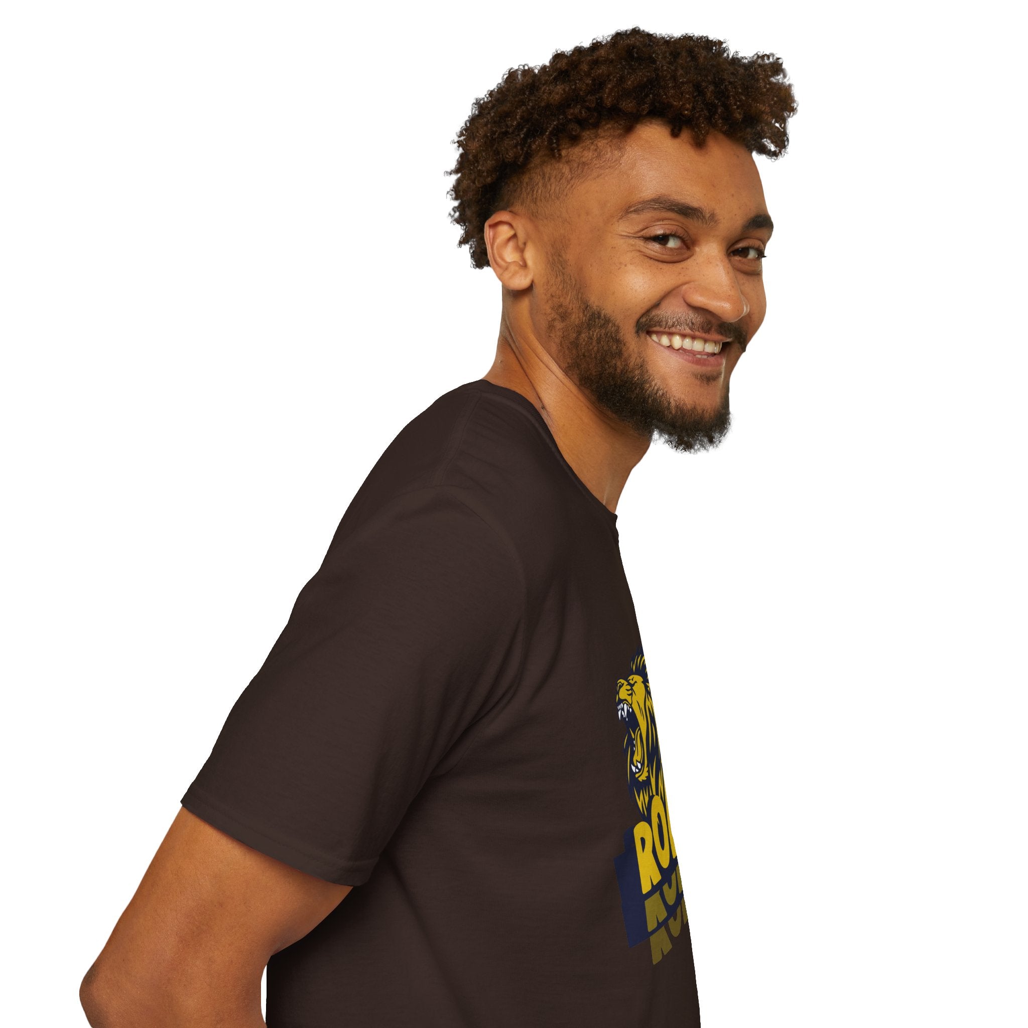 Roaring Lion T-Shirt — Bold Yellow & Navy Graphic Tee