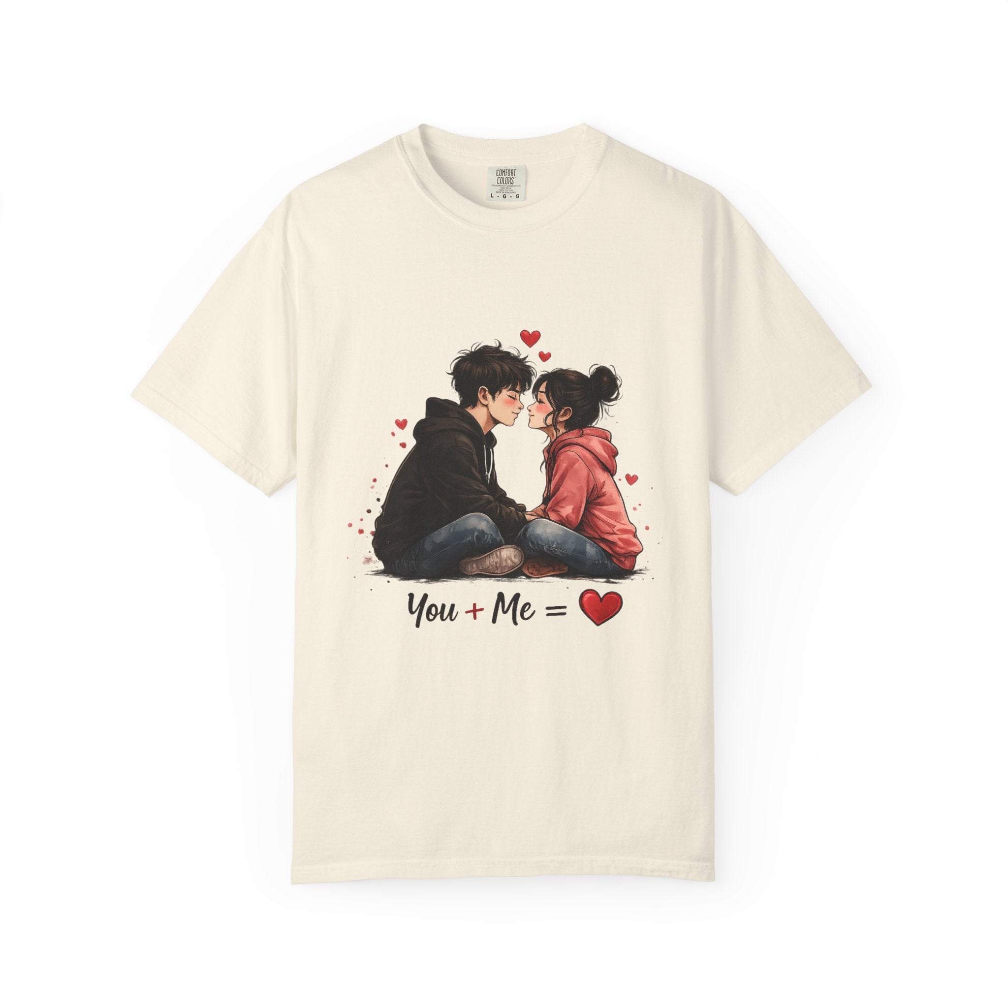 You + Me =  Romantic Couple T-Shirt