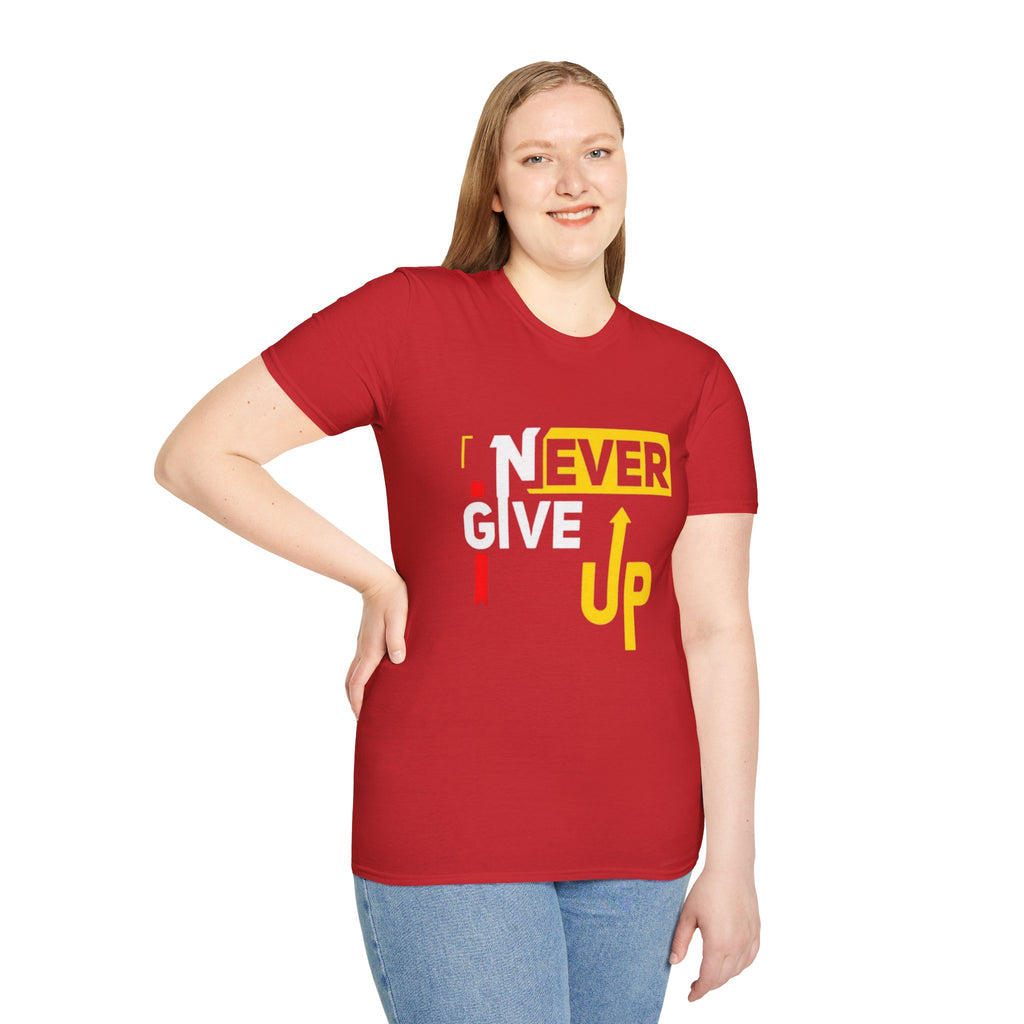 Never Give Up T-Shirt — Motivational Graphic Tee