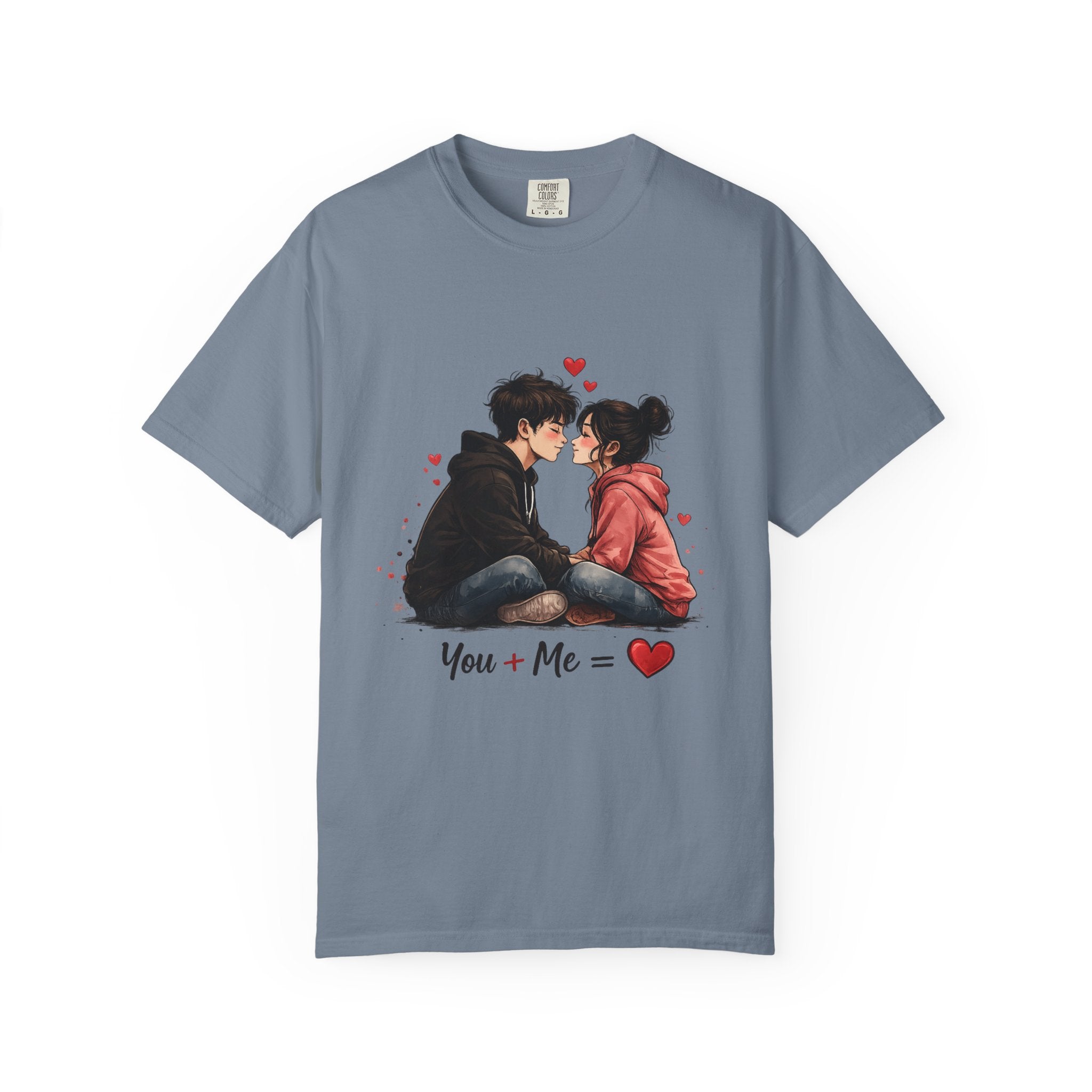 You + Me =  Romantic Couple T-Shirt