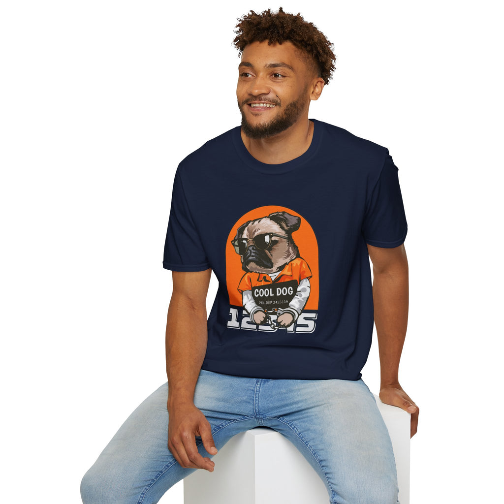 Cool Dog Tee — Retro Pug Graphic T‑Shirt