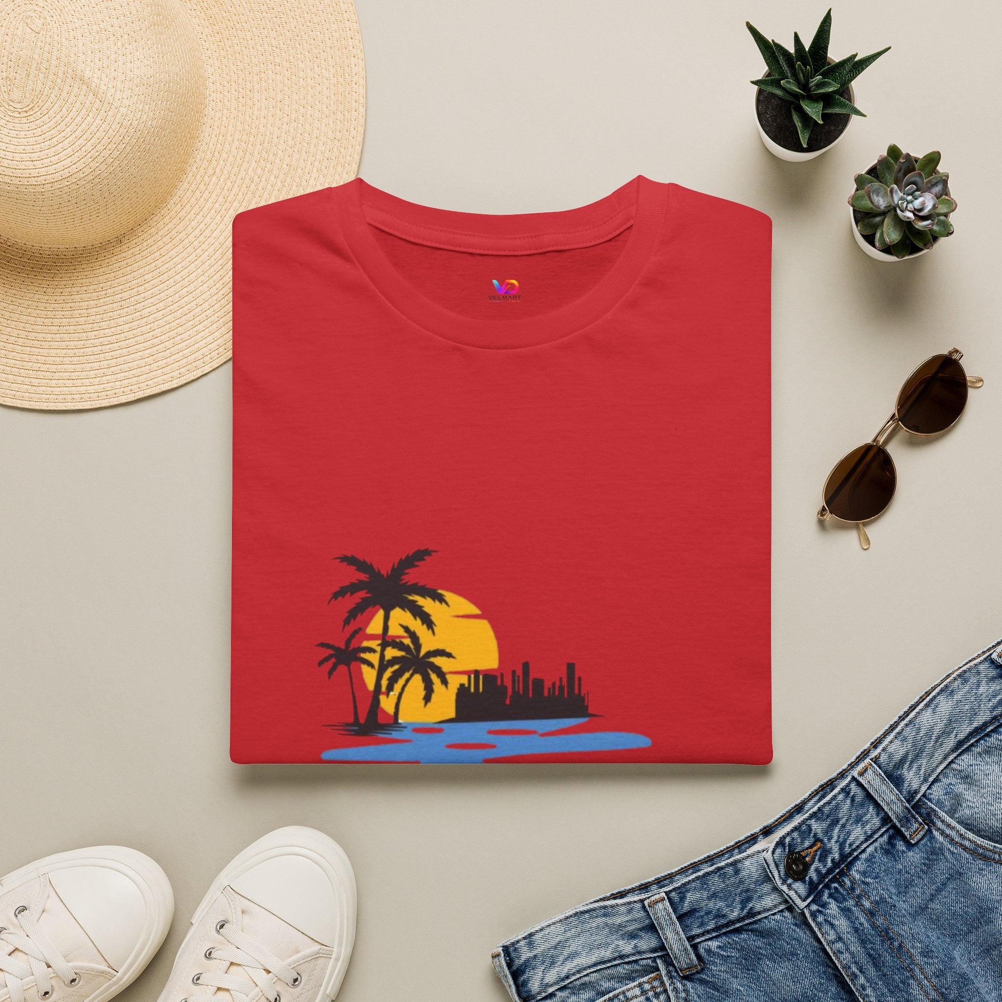 Sunset Beach T-Shirt — "Life Is Better" Palm Tree Graphic