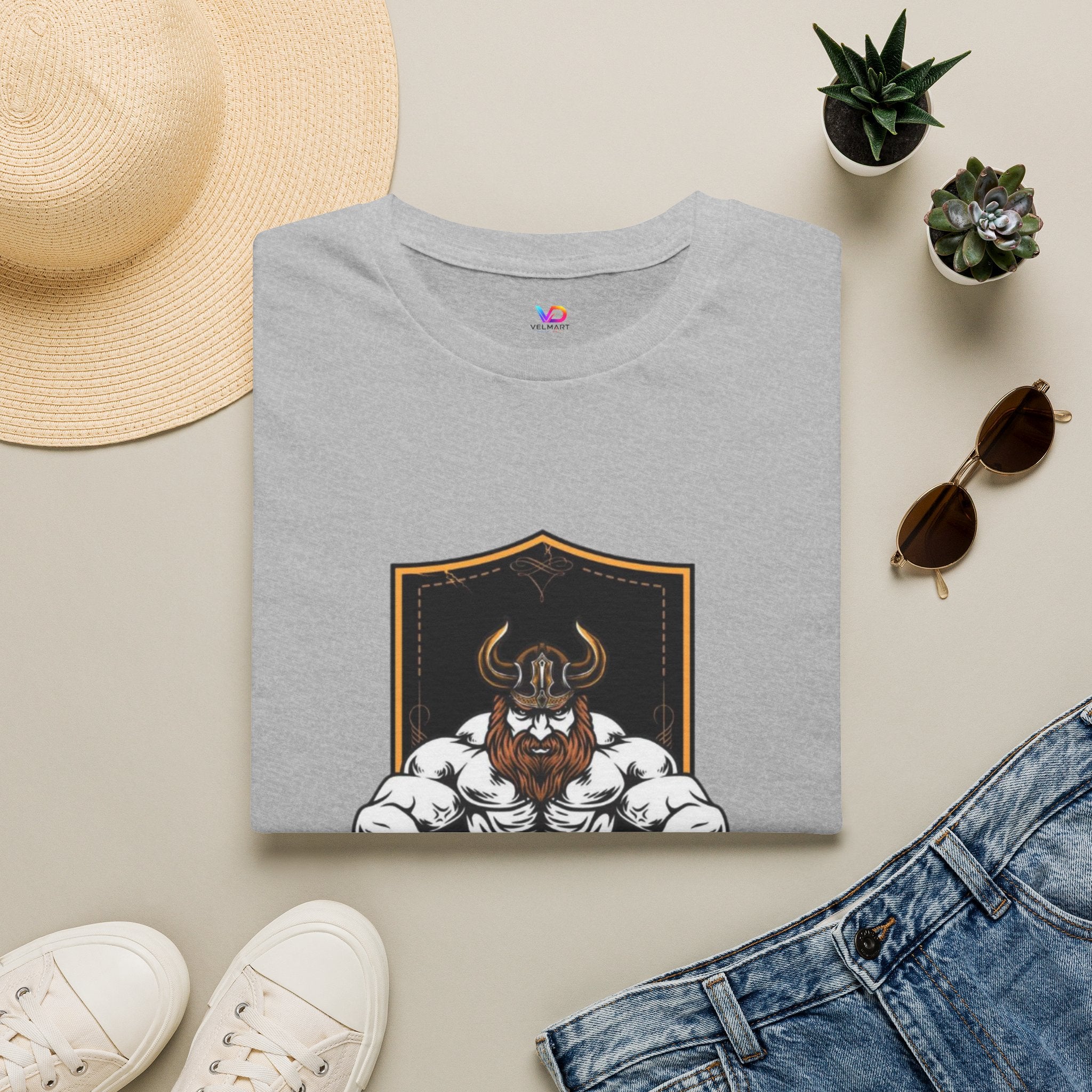 Viking Barbell T-Shirt — Norse Strength Gym Tee