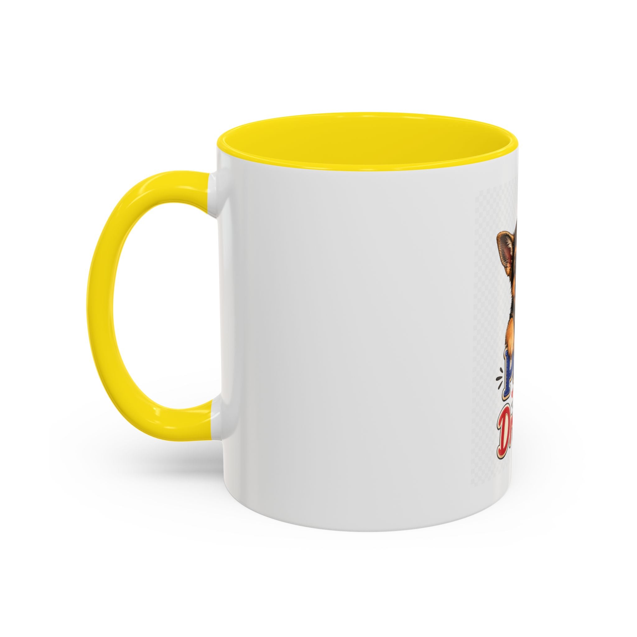 Coffee Mug - "Little Paws, Big Dreams" German Shepherd Puppy Accent Mug (11/15 oz)