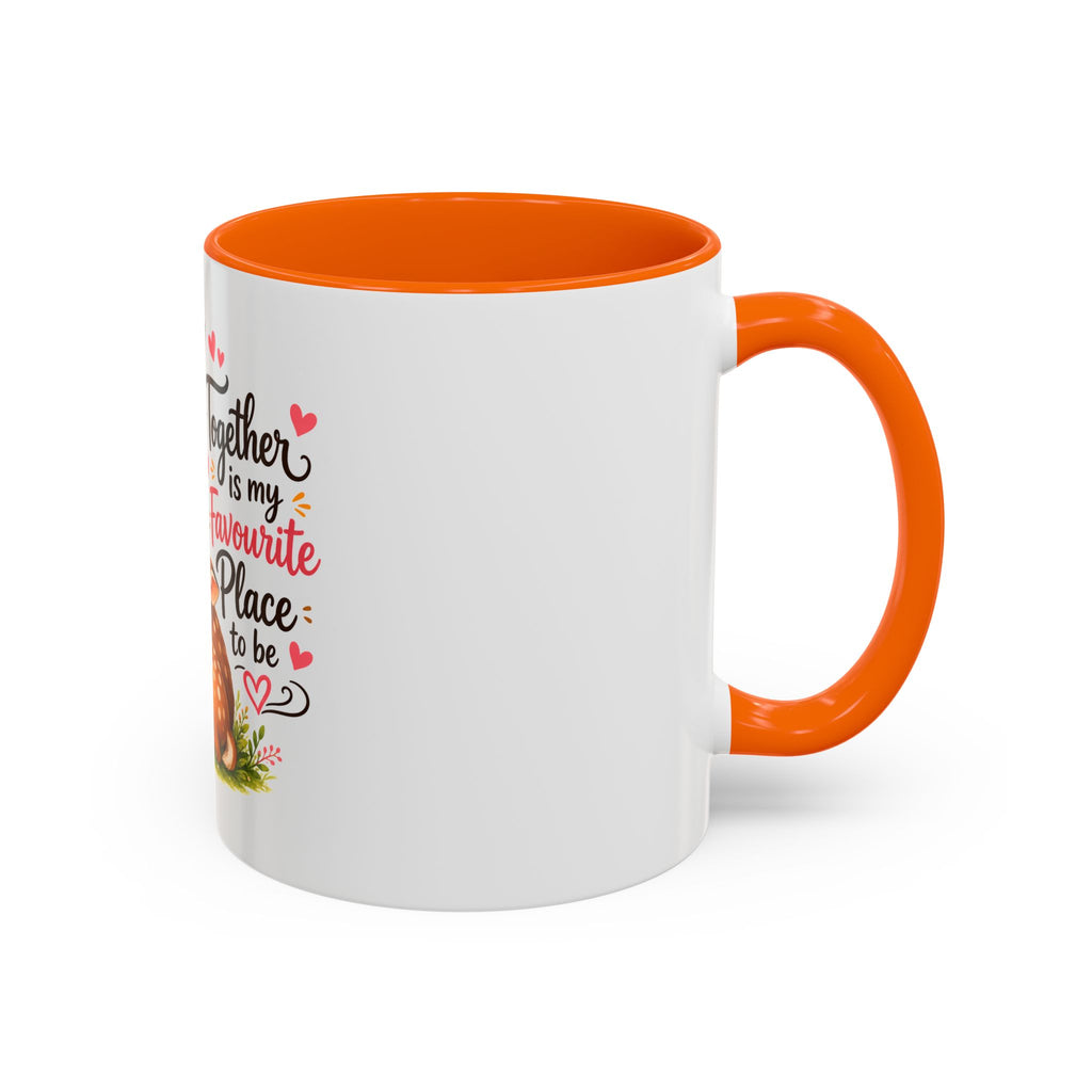 Mother and Baby Deer Accent Coffee Mug — "Together is my Favourite Place to be"
