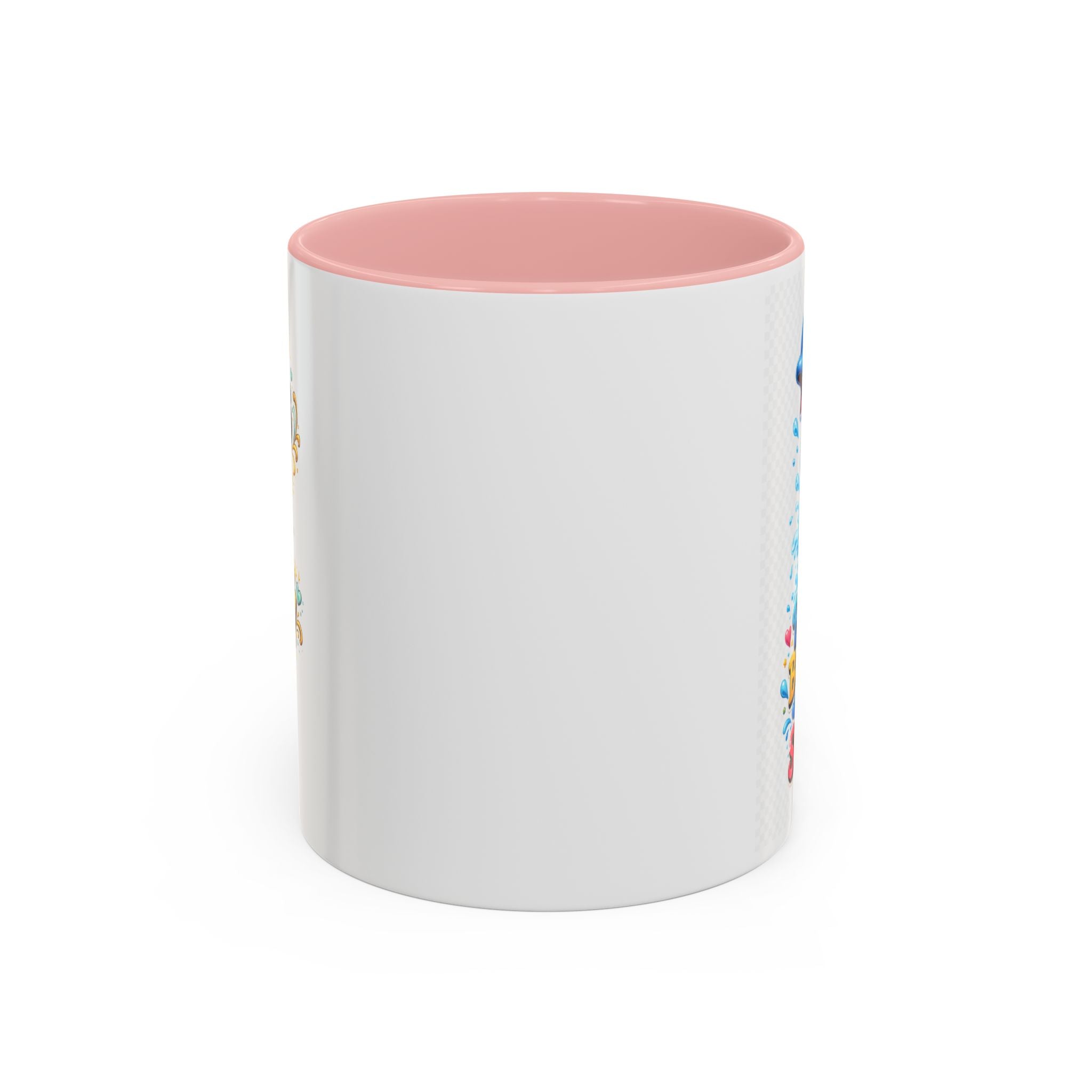 Be Kind Be Happy Keep Smiling Dolphin Accent Coffee Mug