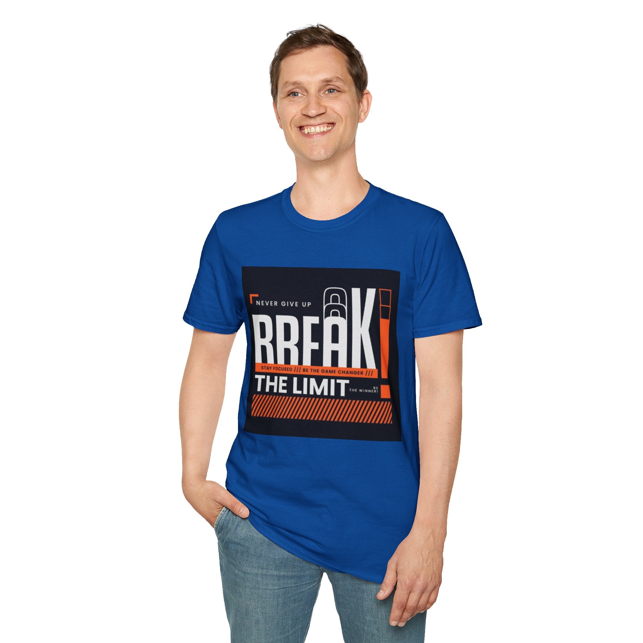 Break the Limit T-Shirt — “Never Give Up, Break” Motivational Graphic Tee