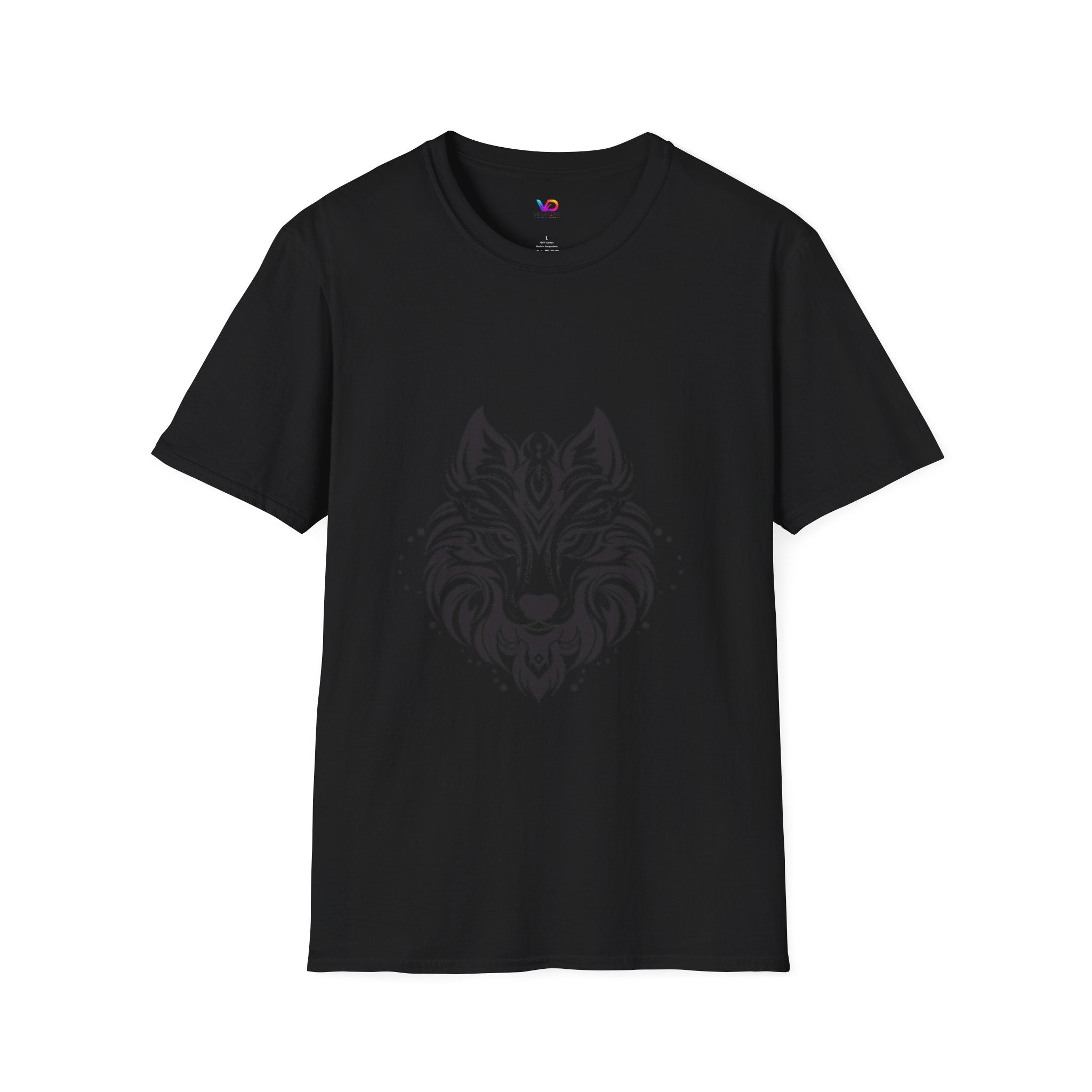Wolf Mandala T-Shirt — Tribal Geometric Wolf Art Tee
