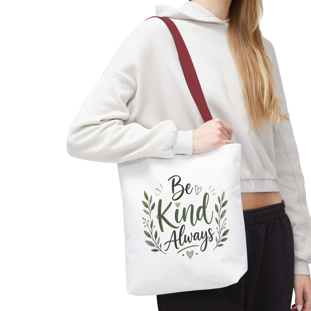 Be Kind Always Tote Bag — Inspirational Canvas Grocery & Gift Tote