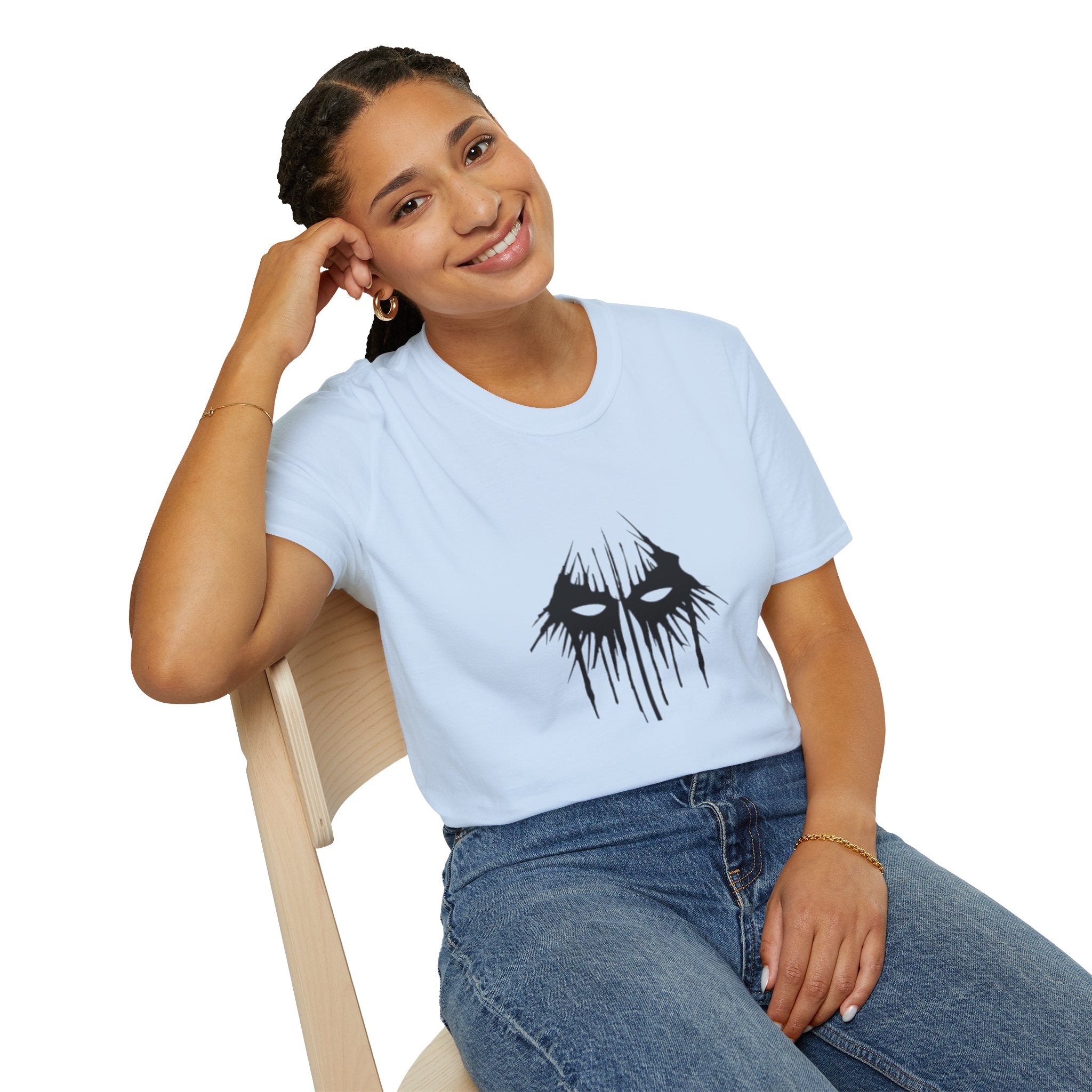 Horror Mask T-Shirt — Dripping Eyes Graphic Tee