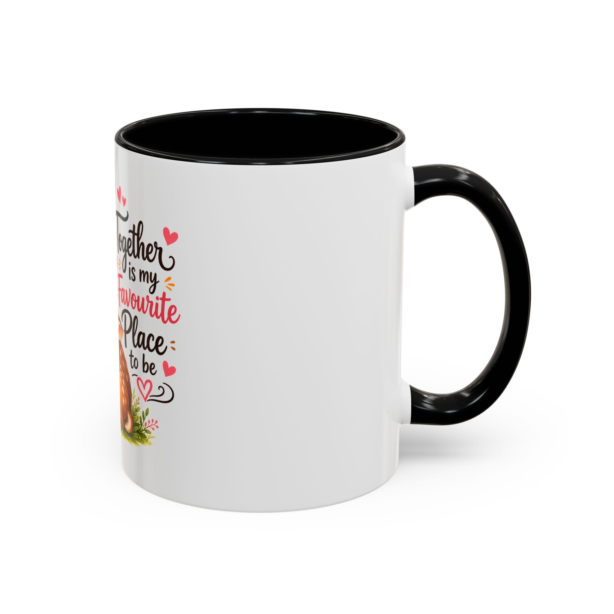 Mother and Baby Deer Accent Coffee Mug — "Together is my Favourite Place to be"