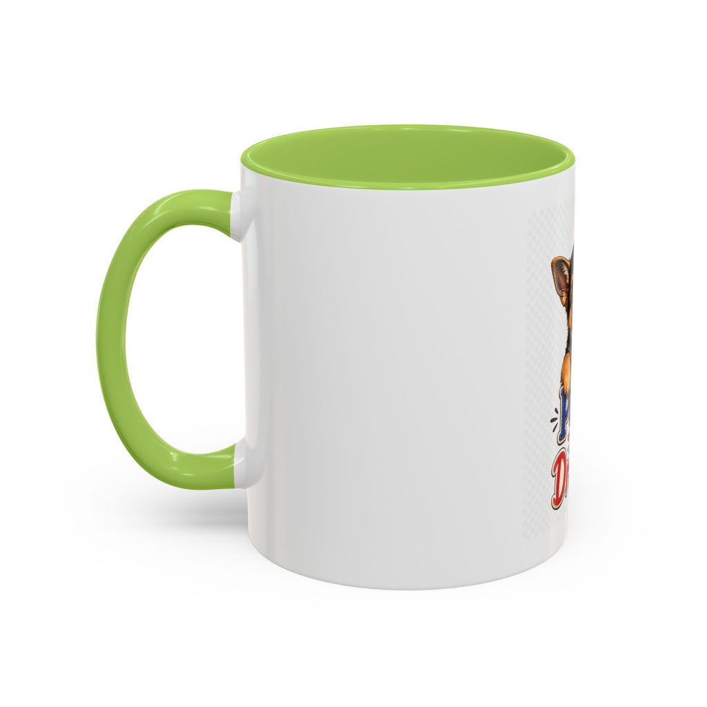 Coffee Mug - "Little Paws, Big Dreams" German Shepherd Puppy Accent Mug (11/15 oz)