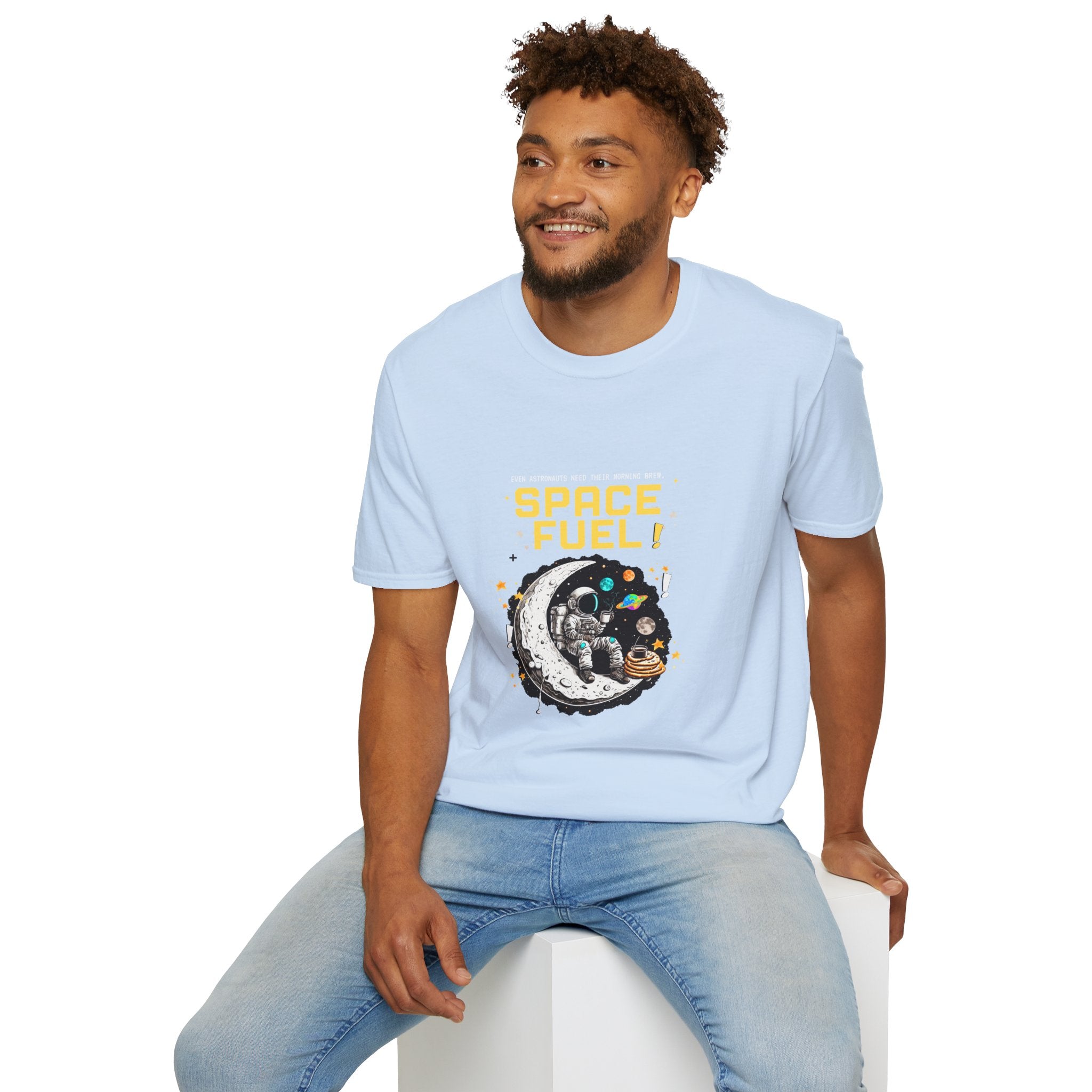 Space Fuel T-Shirt — Retro Planet Donut Graphic Tee