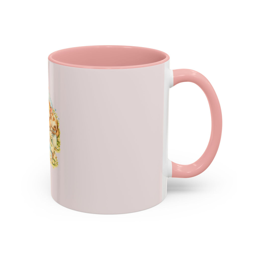 Farm Fresh Milk Coffee Mug — Cute Vintage Kittens Illustration (Accent 11/15oz)