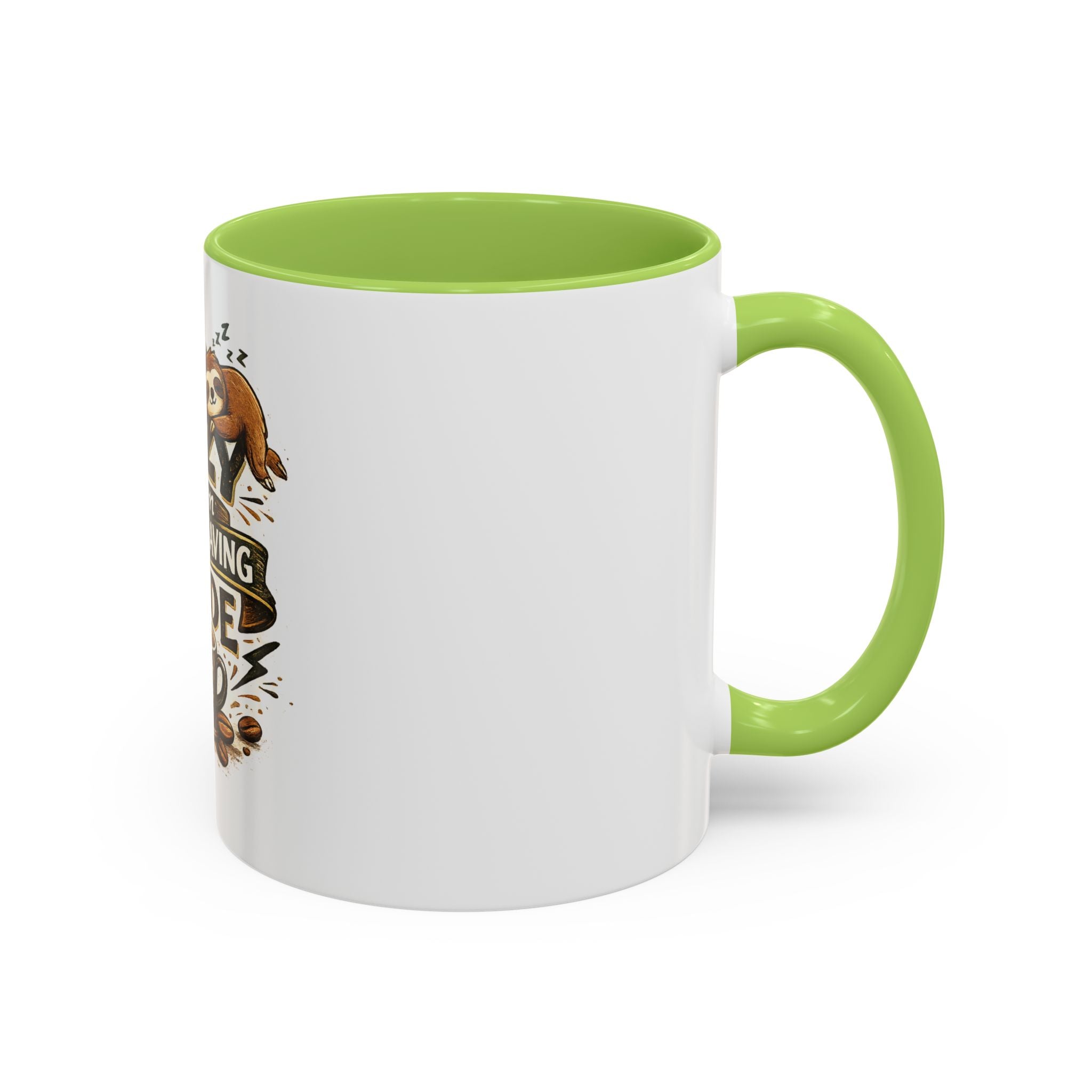 Energy-Saving Mode Coffee Mug — "I'm Not Lazy" Sloth Coffee Cup (11/15oz)