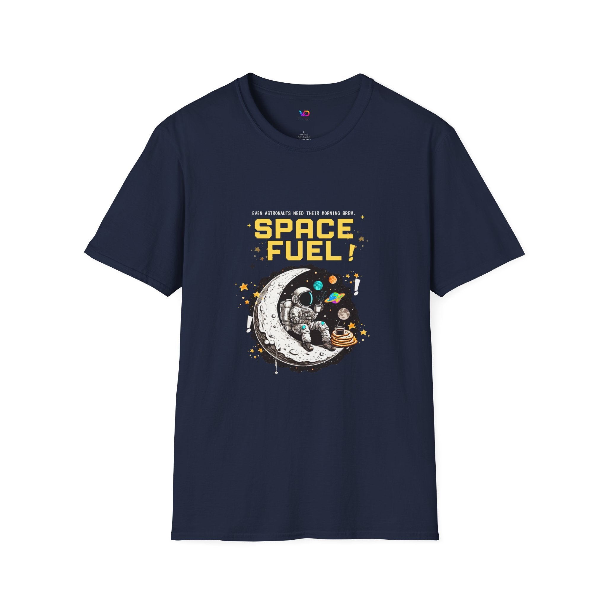 Space Fuel T-Shirt — Retro Planet Donut Graphic Tee
