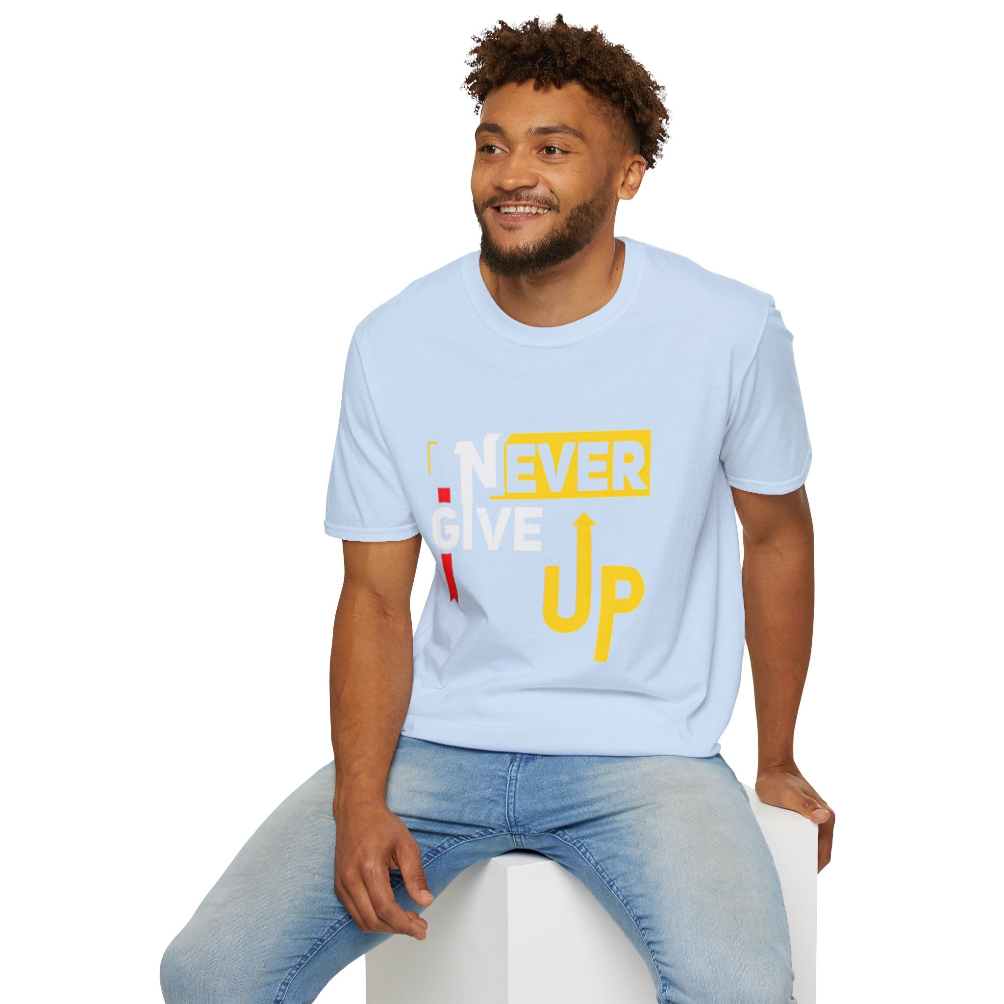 Never Give Up T-Shirt — Motivational Graphic Tee