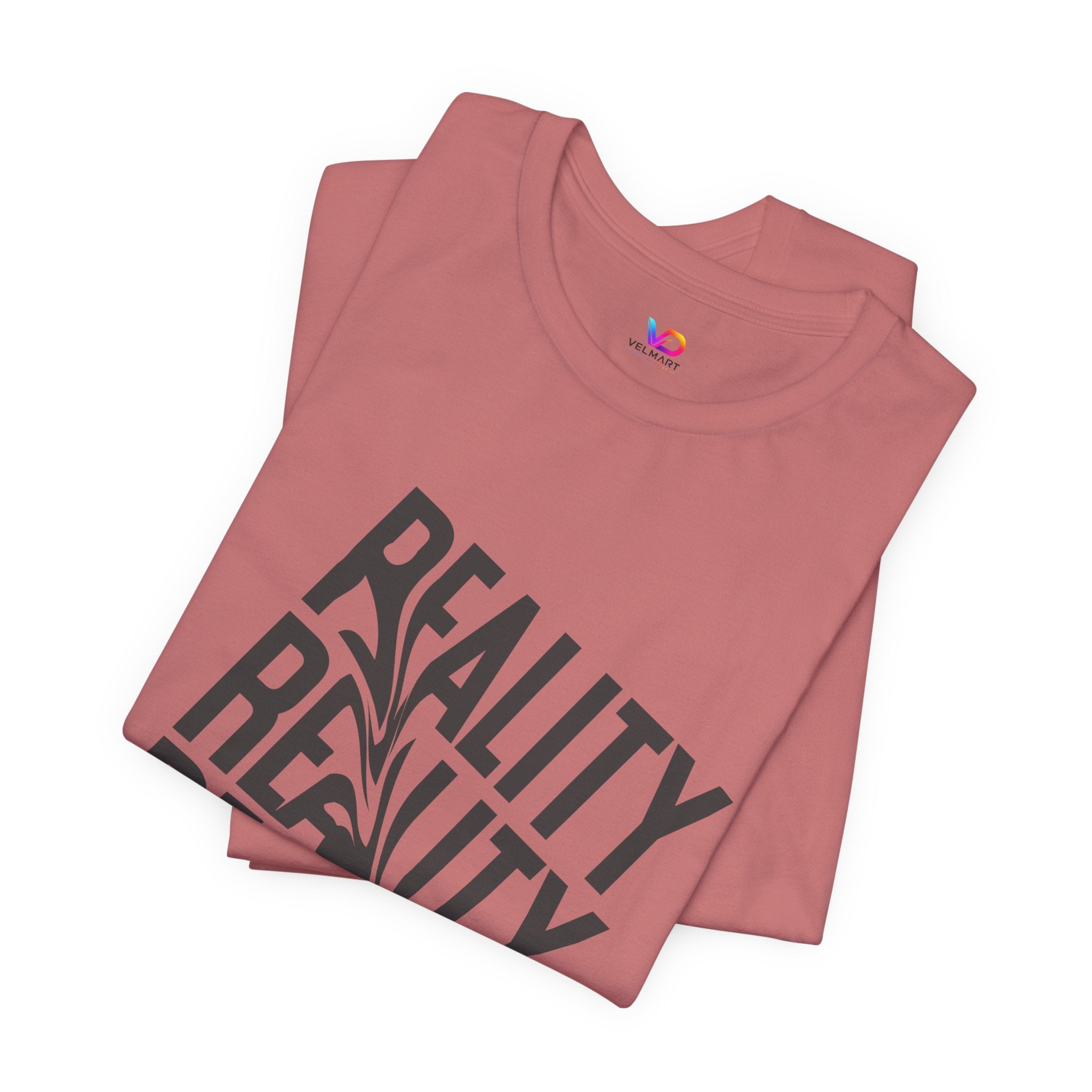 Reality Repeat Tee — Graphic Typography T-Shirt