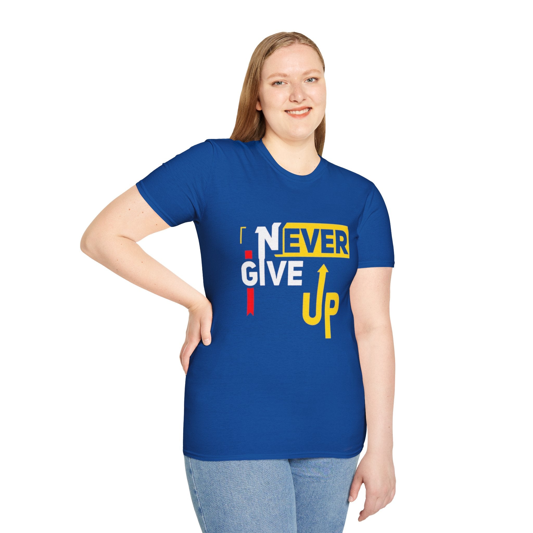 Never Give Up T-Shirt — Motivational Graphic Tee