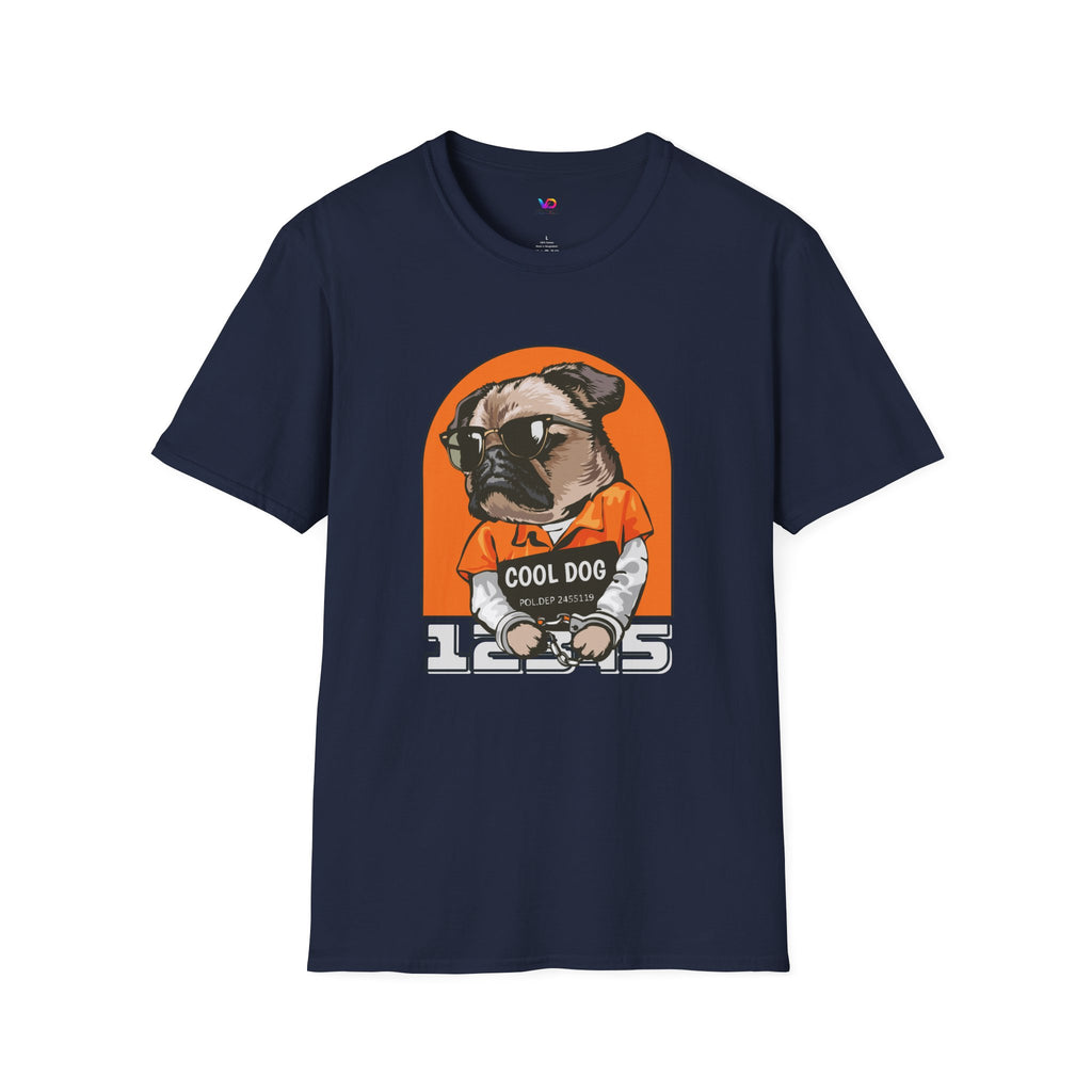 Cool Dog Tee — Retro Pug Graphic T‑Shirt