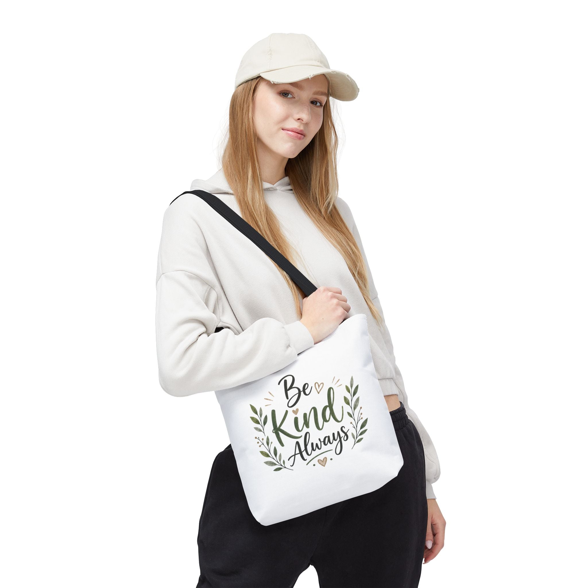 Be Kind Always Tote Bag — Inspirational Canvas Grocery & Gift Tote