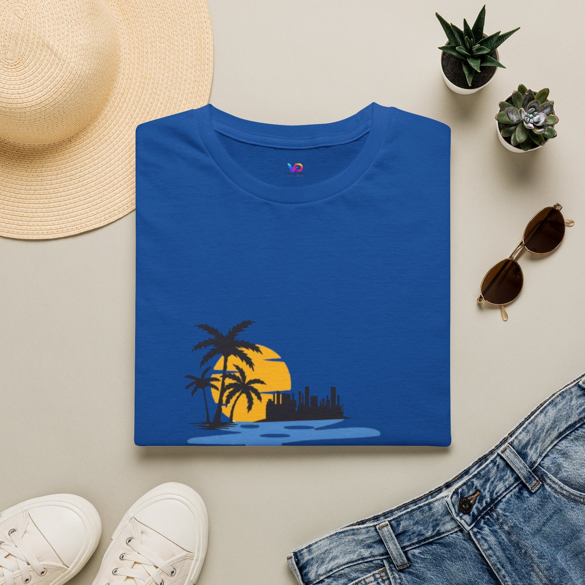 Sunset Beach T-Shirt — "Life Is Better" Palm Tree Graphic