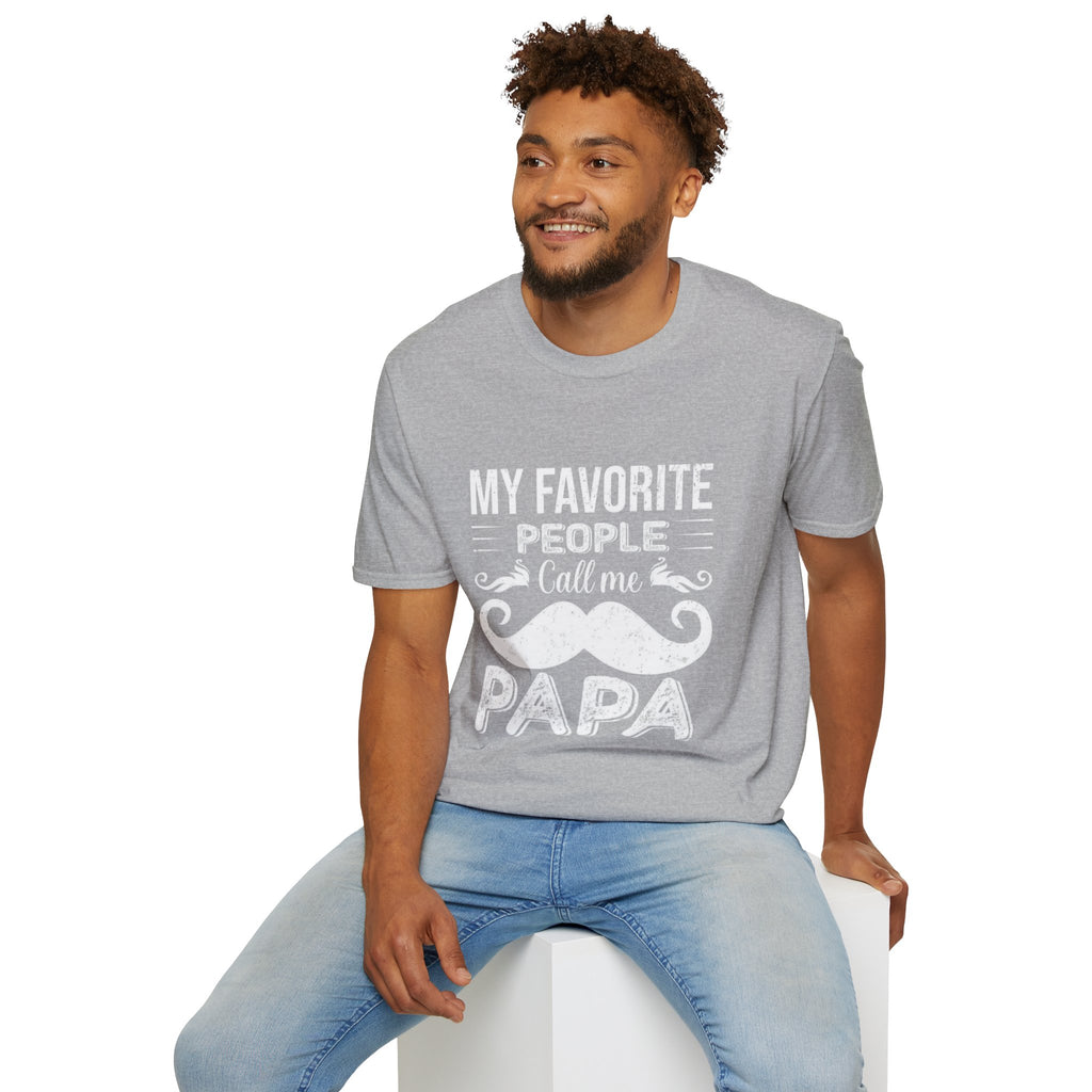 Papa T-Shirt — “My Favorite People Call Me Papa” Vintage Family Gift