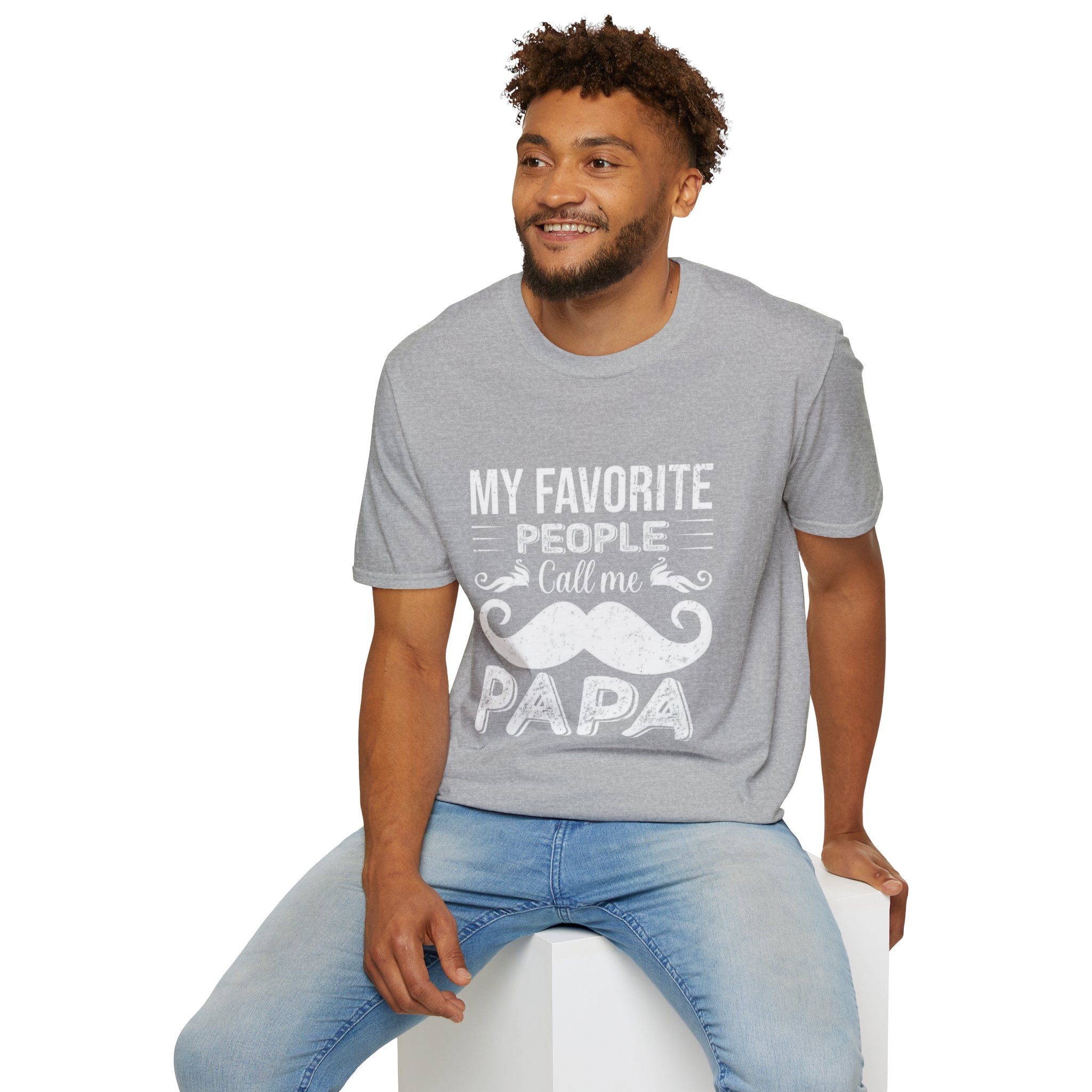 Papa T-Shirt — “My Favorite People Call Me Papa” Vintage Family Gift