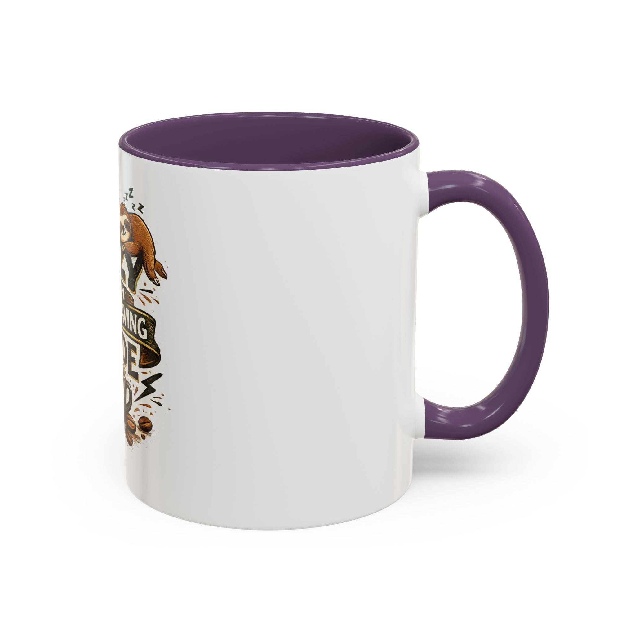 Energy-Saving Mode Coffee Mug — "I'm Not Lazy" Sloth Coffee Cup (11/15oz)